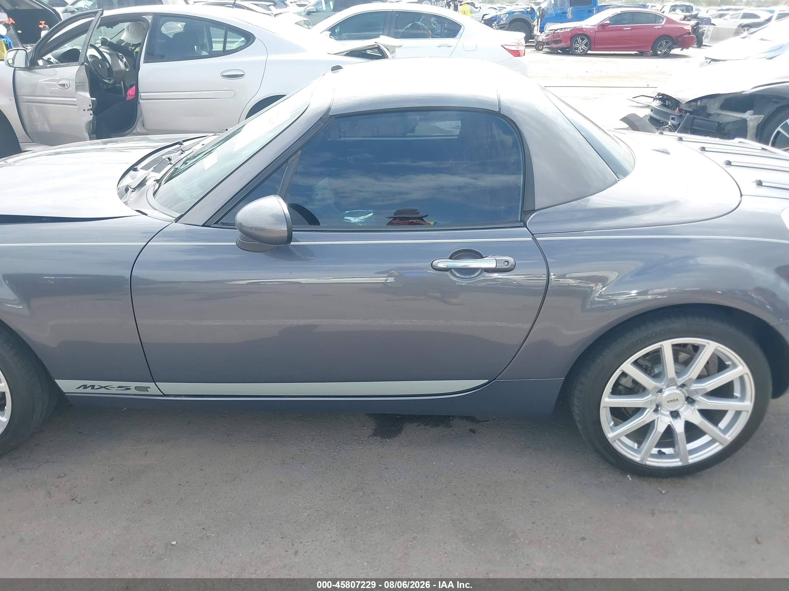2007 Mazda Mx-5 Grand Touring Gray vin: JM1NC26F770134986