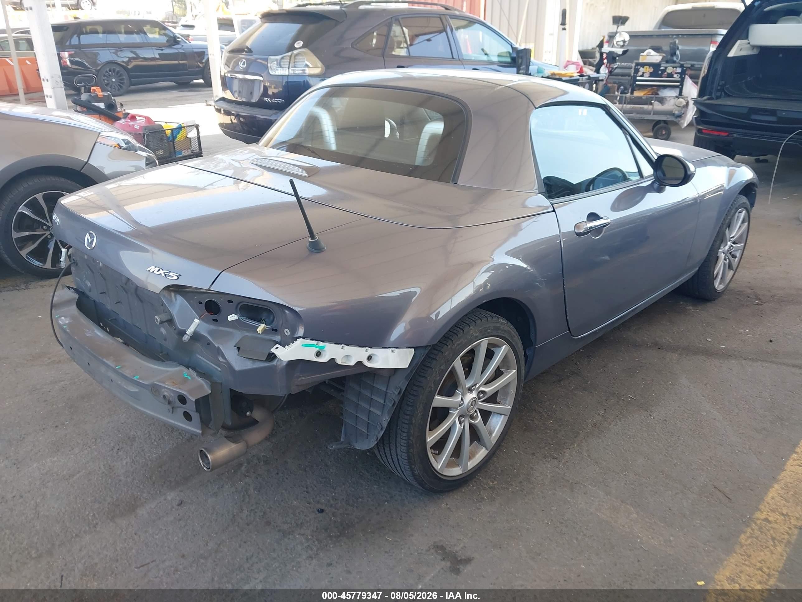 2008 Mazda Mx-5 Touring Gray vin: JM1NC26F880142905