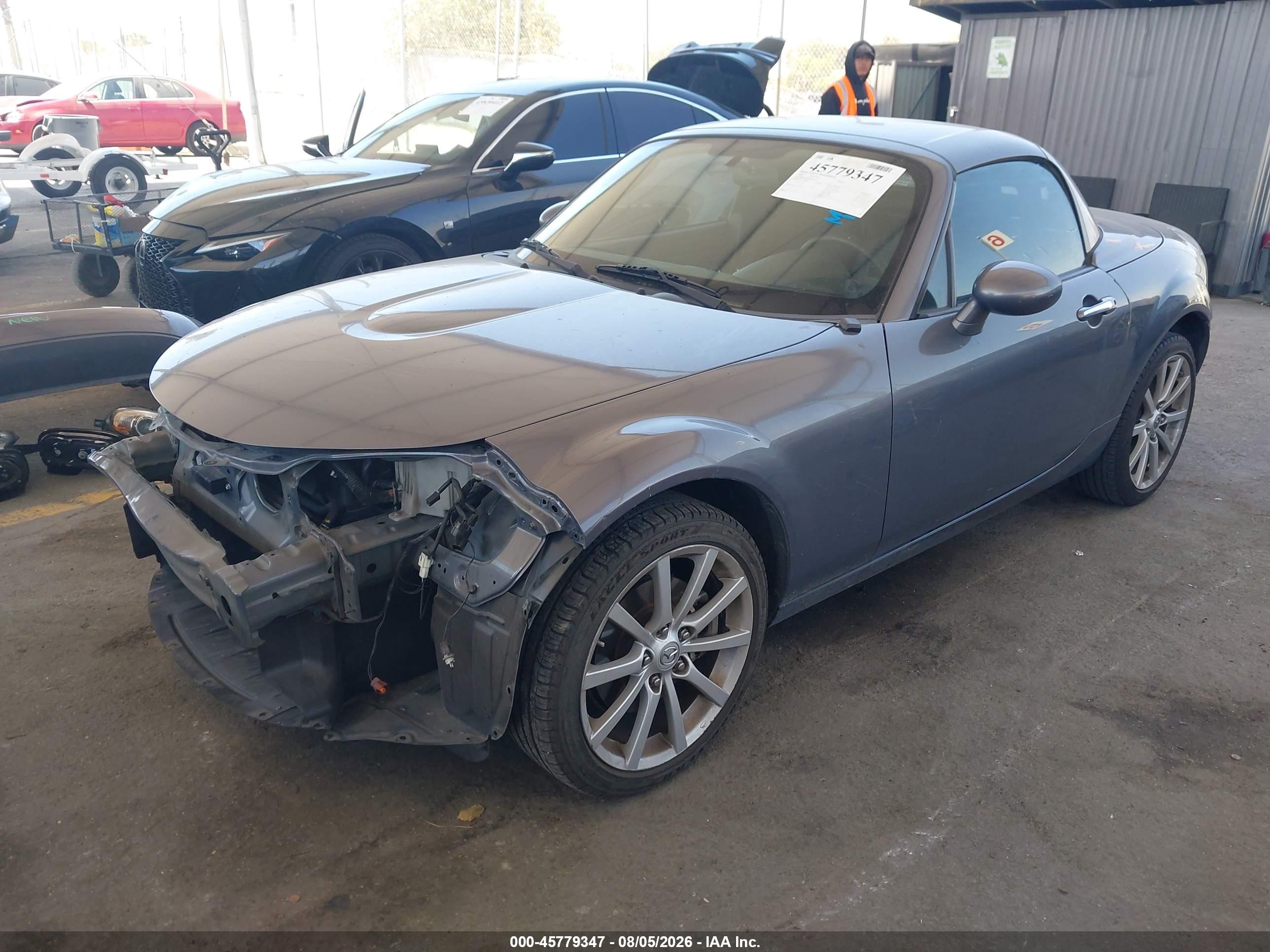 2008 Mazda Mx-5 Touring Gray vin: JM1NC26F880142905