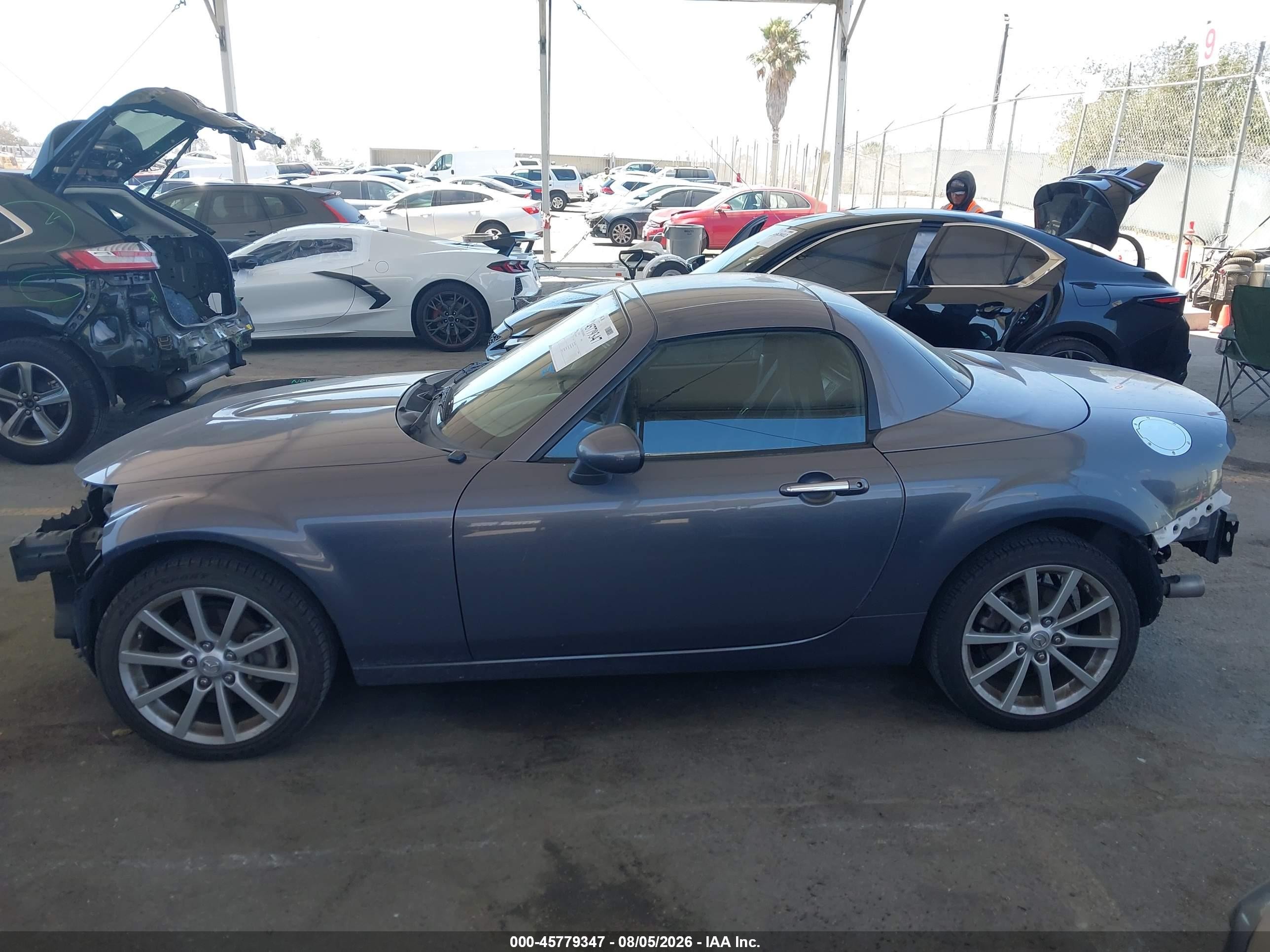 2008 Mazda Mx-5 Touring Gray vin: JM1NC26F880142905