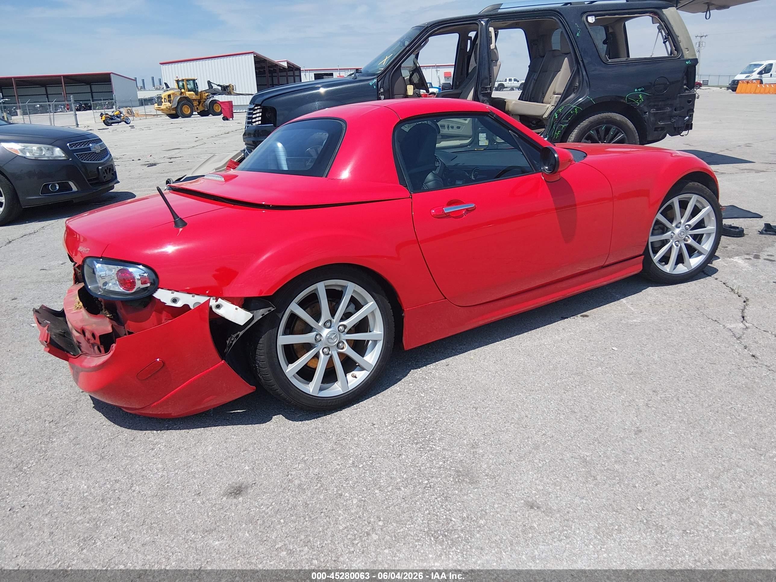 2008 Mazda Mx-5 Grand Touring Red vin: JM1NC26F880143729