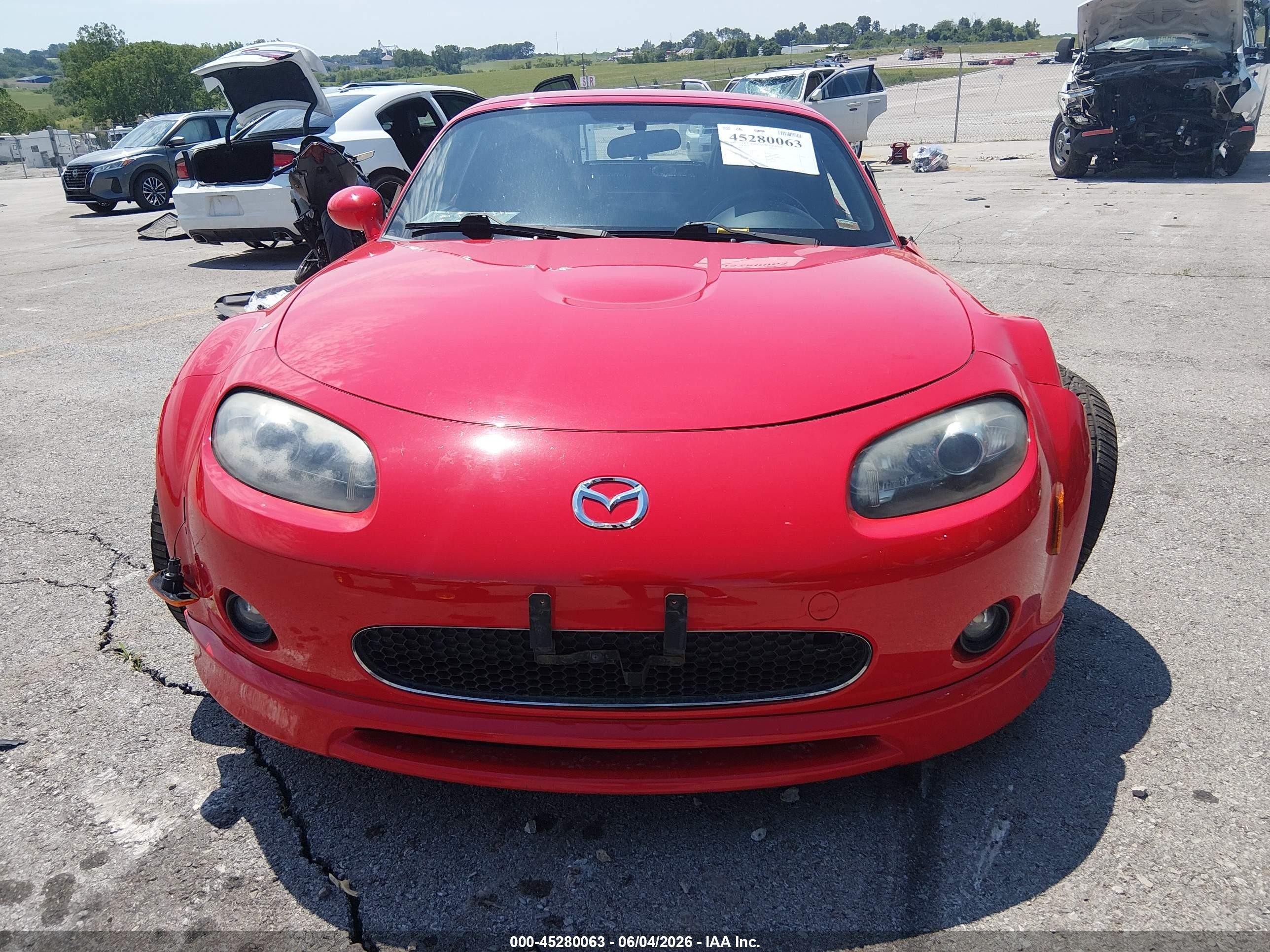 2008 Mazda Mx-5 Grand Touring Red vin: JM1NC26F880143729