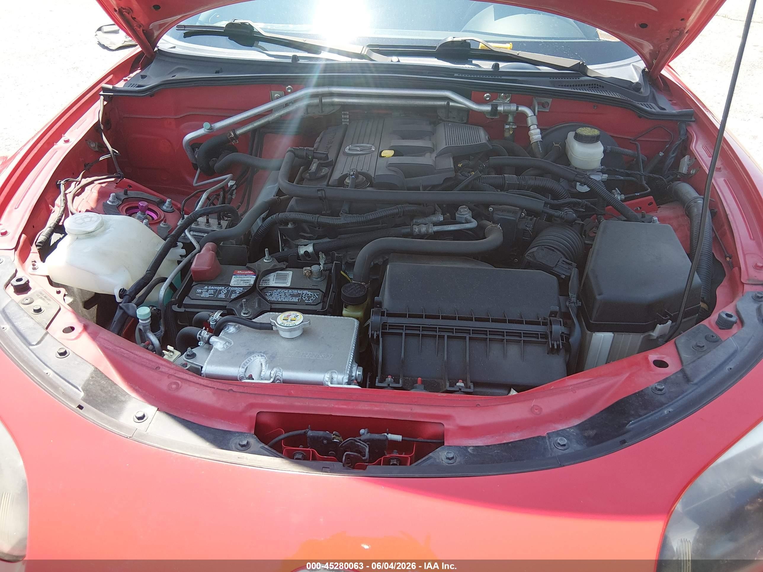2008 Mazda Mx-5 Grand Touring Red vin: JM1NC26F880143729