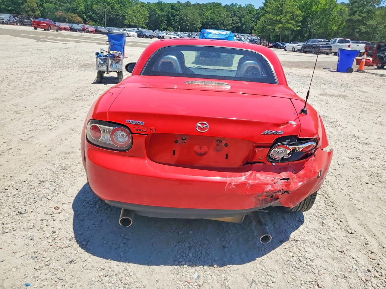 2008 Mazda Mx-5 Miata Red vin: JM1NC26F880149644