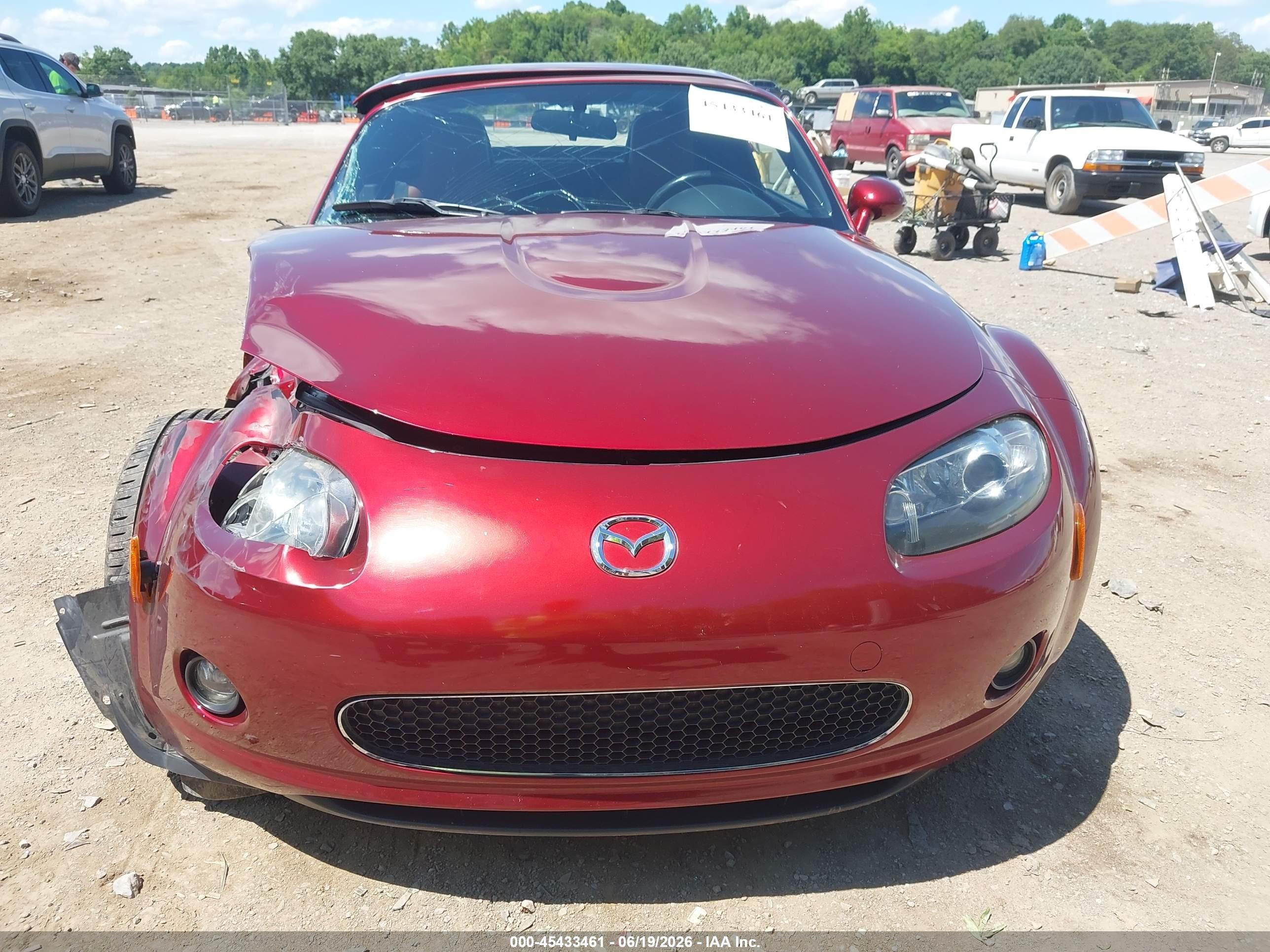 2008 Mazda Mx-5 Grand Touring Red vin: JM1NC26F880151118