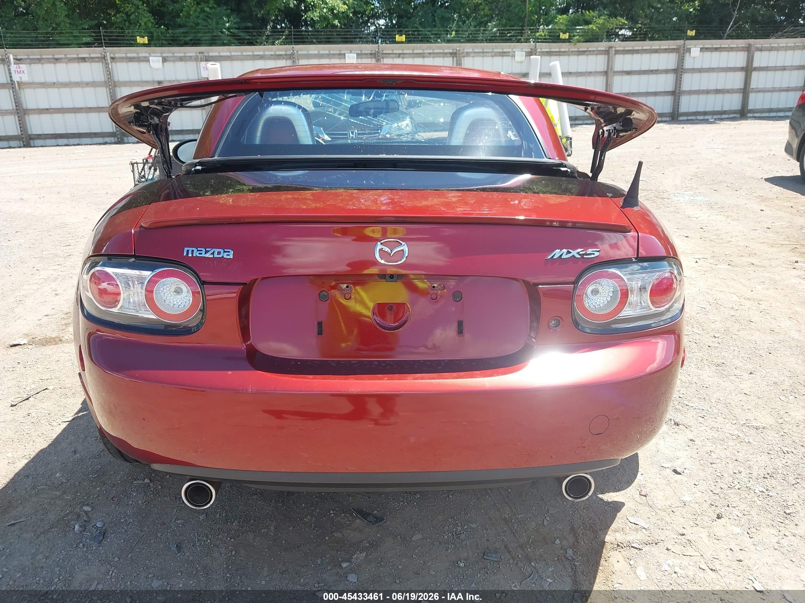 2008 Mazda Mx-5 Grand Touring Red vin: JM1NC26F880151118
