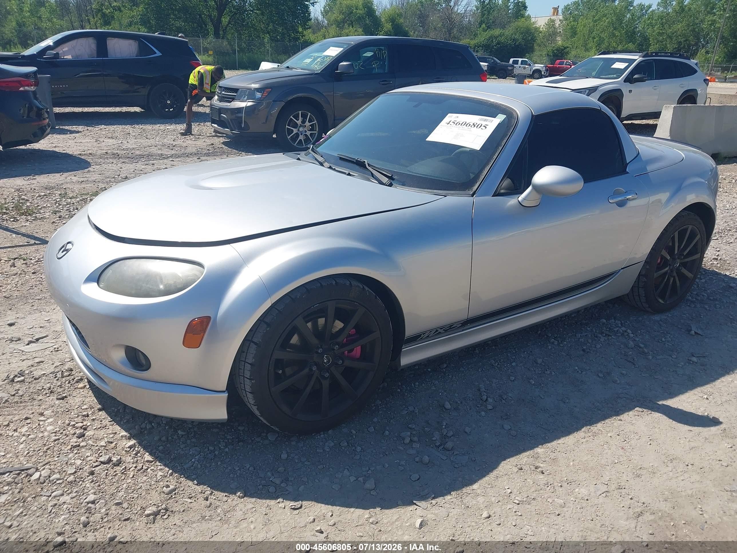 2008 Mazda Mx-5 Grand Touring Silver vin: JM1NC26F880157159