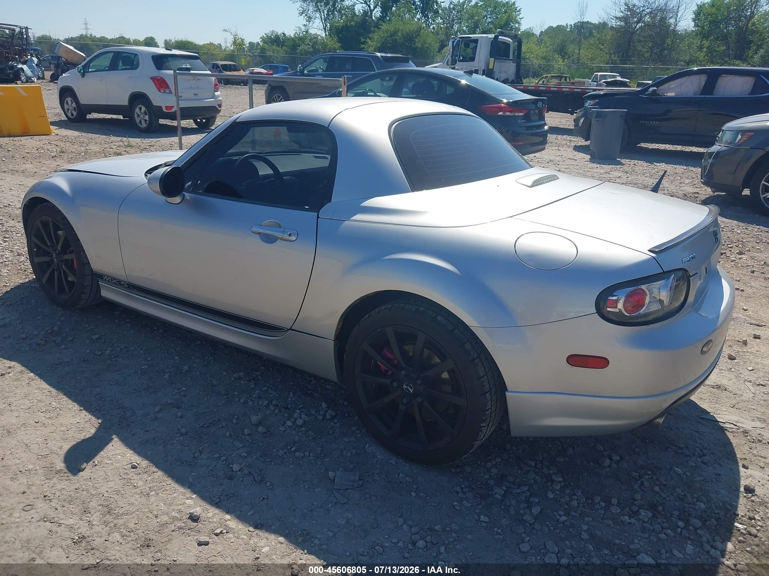 2008 Mazda Mx-5 Grand Touring Silver vin: JM1NC26F880157159