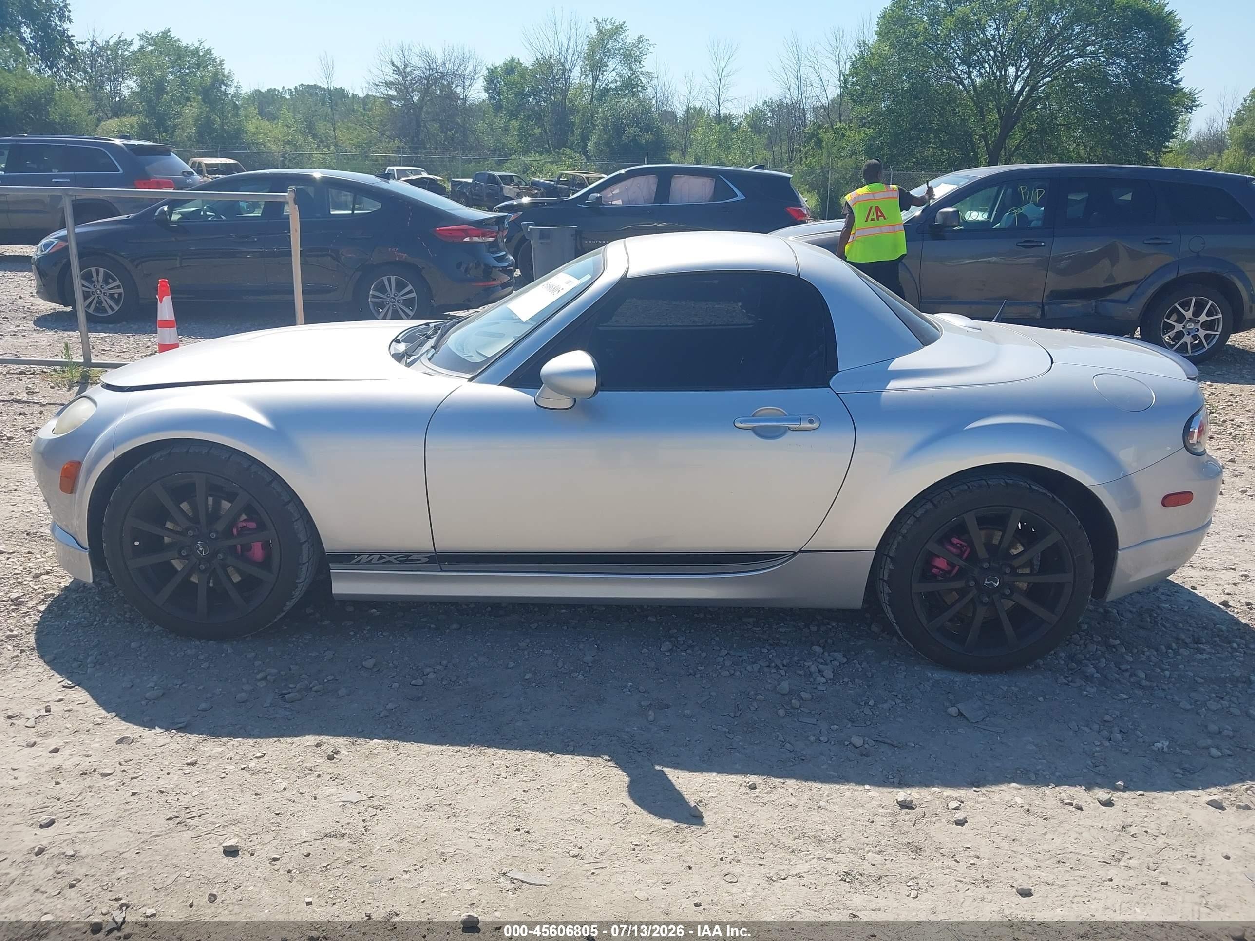 2008 Mazda Mx-5 Grand Touring Silver vin: JM1NC26F880157159