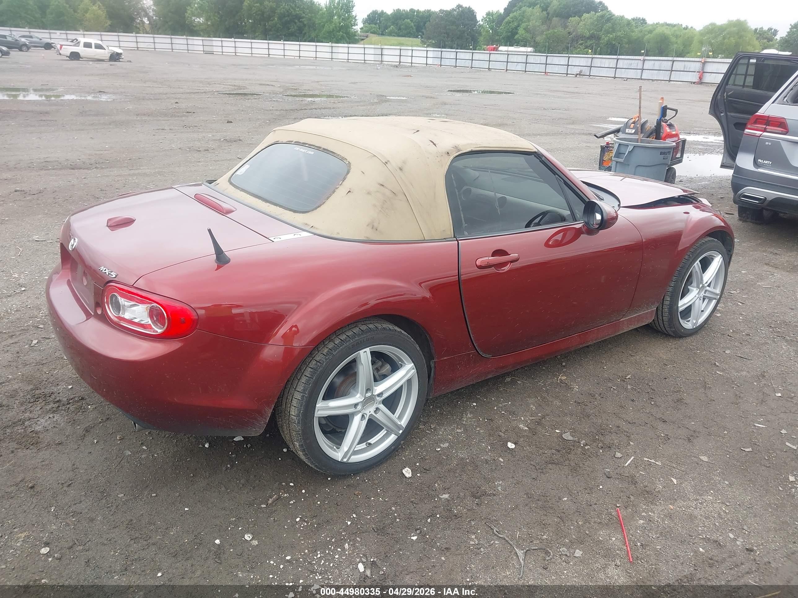 2010 Mazda Mx-5 Miata Grand Touring Red vin: JM1NC2EF0A0211139