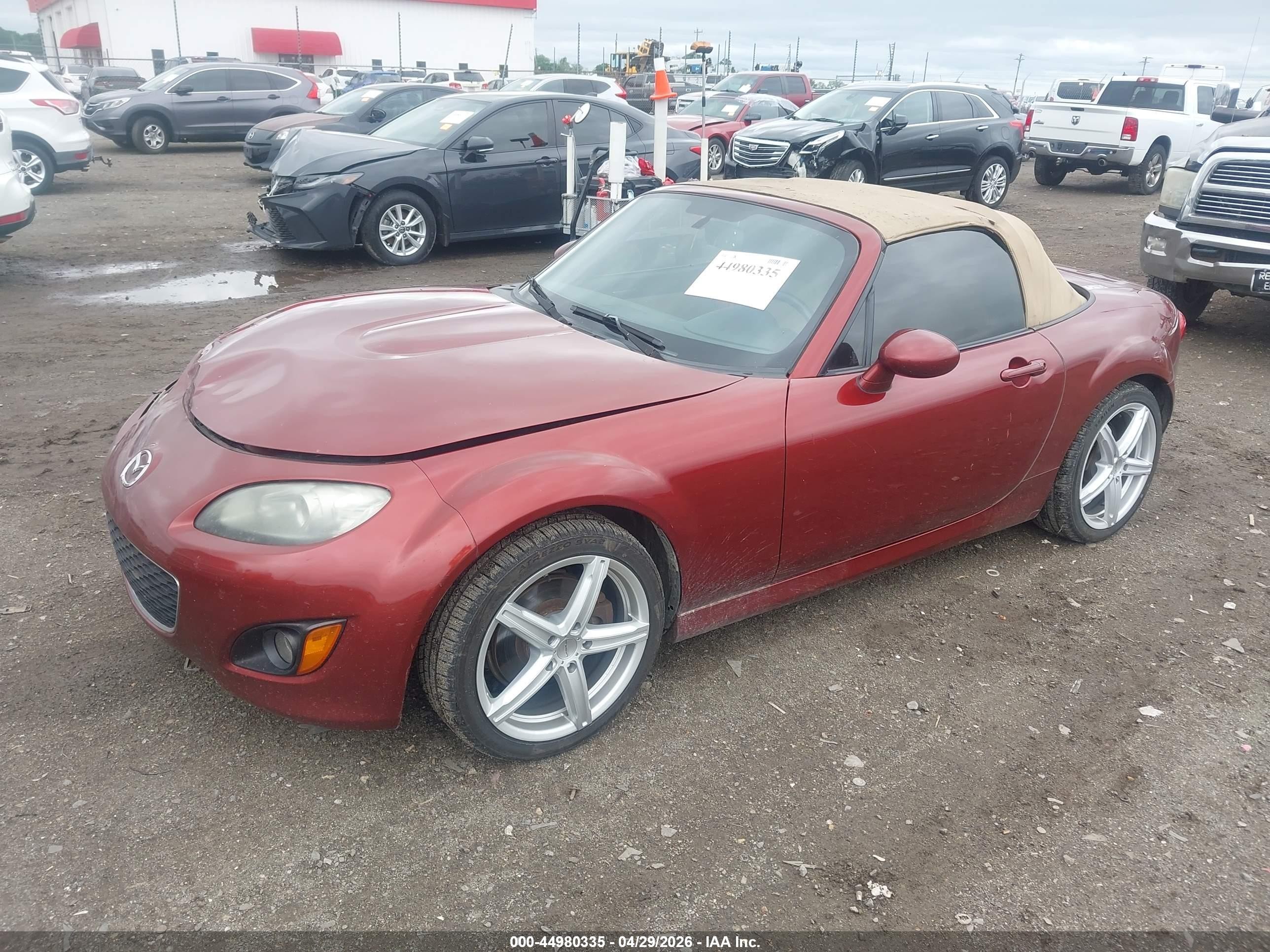 2010 Mazda Mx-5 Miata Grand Touring Red vin: JM1NC2EF0A0211139