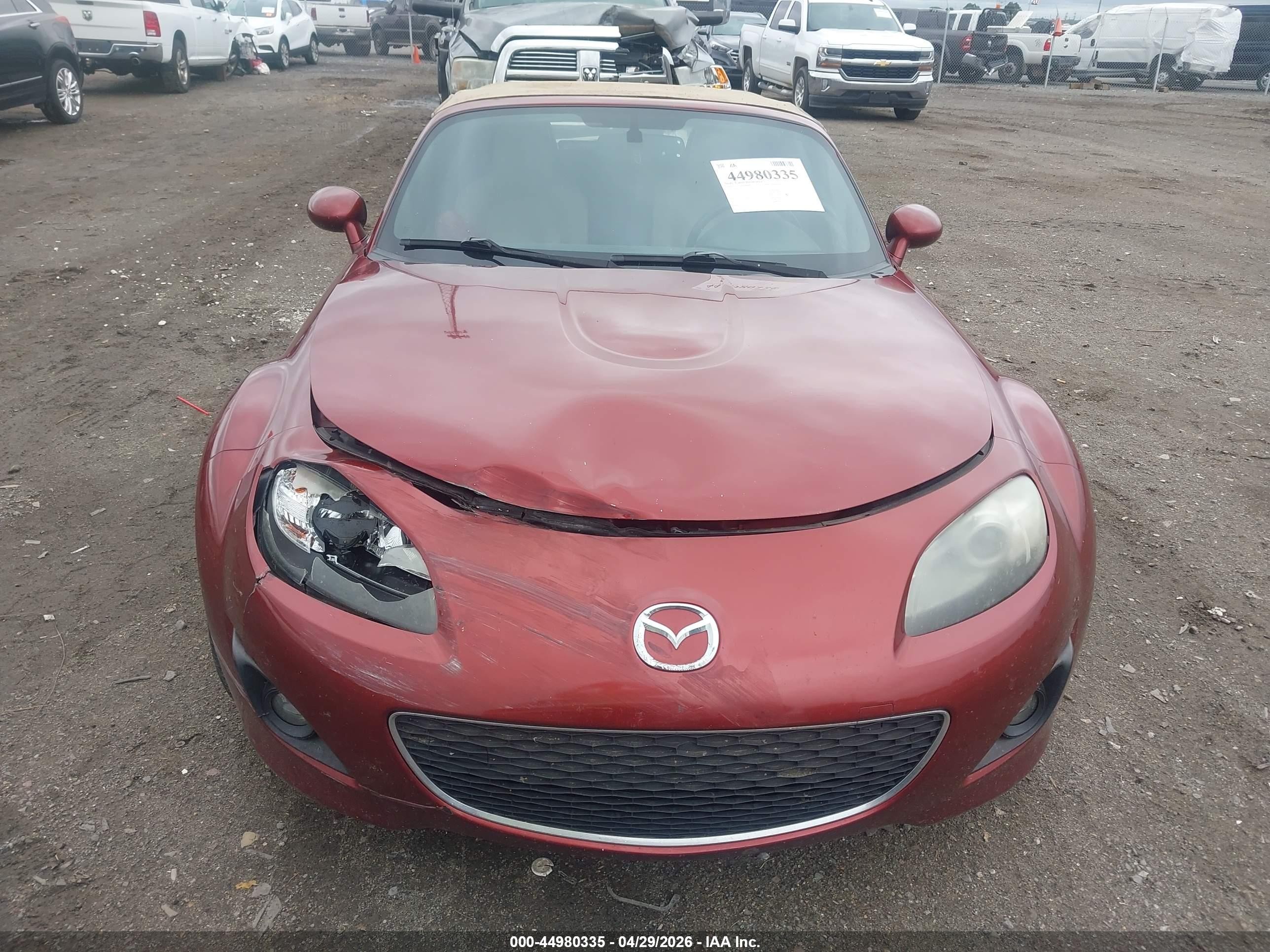2010 Mazda Mx-5 Miata Grand Touring Red vin: JM1NC2EF0A0211139