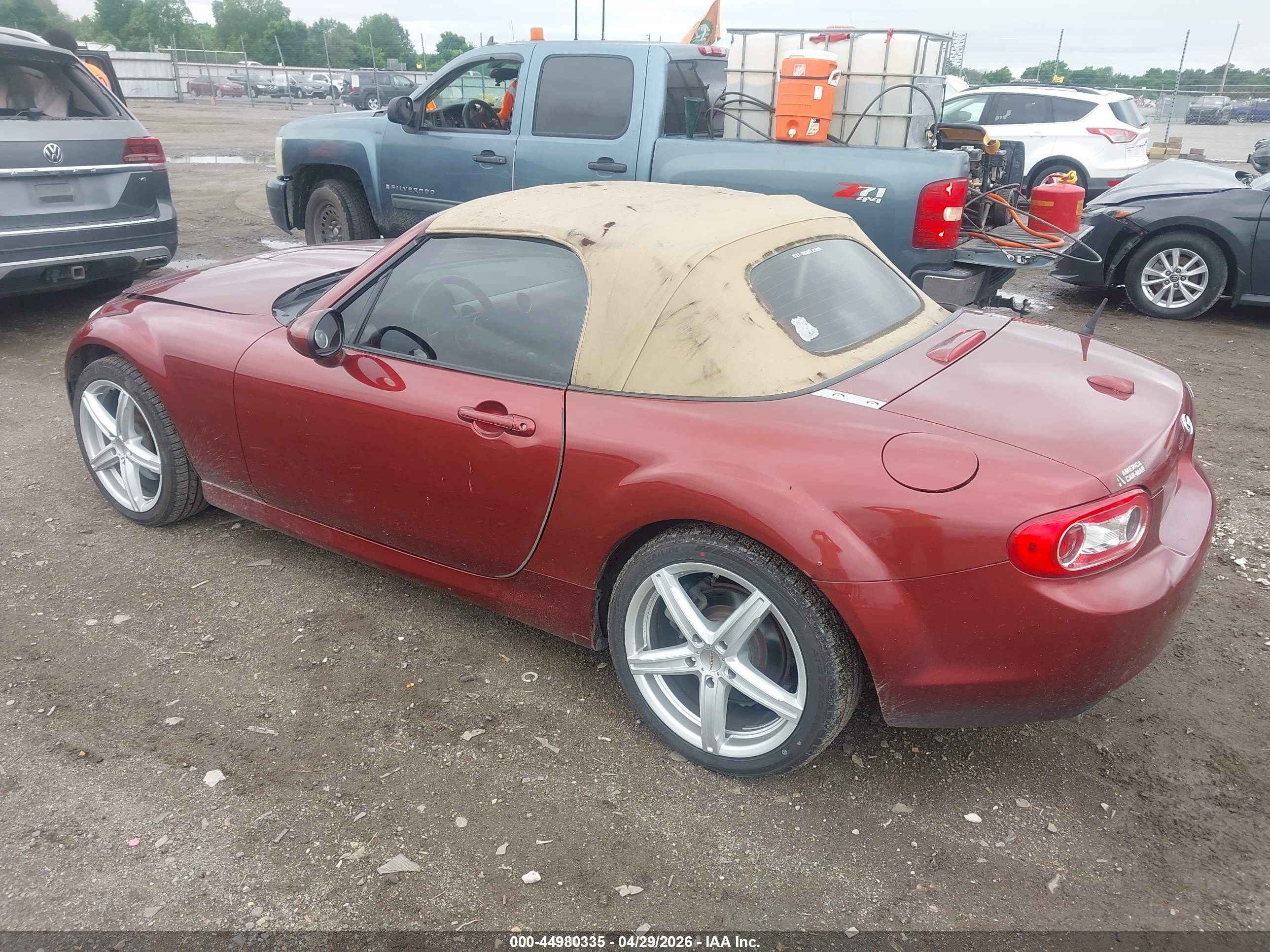 2010 Mazda Mx-5 Miata Grand Touring Red vin: JM1NC2EF0A0211139