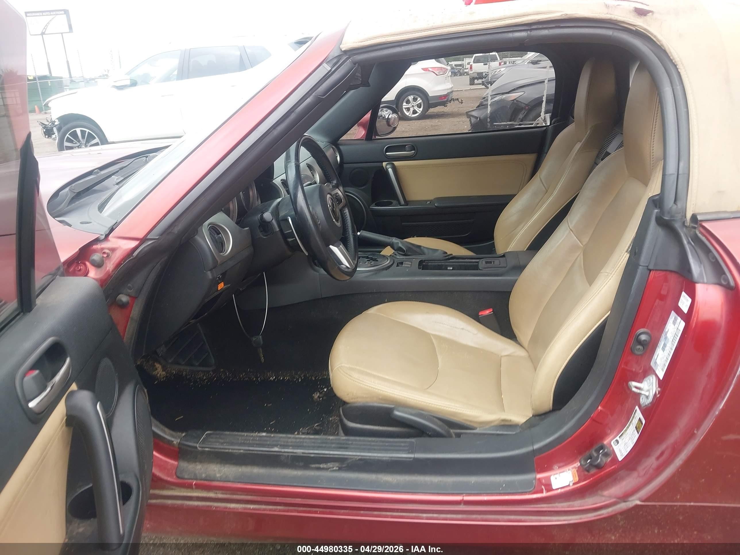 2010 Mazda Mx-5 Miata Grand Touring Red vin: JM1NC2EF0A0211139