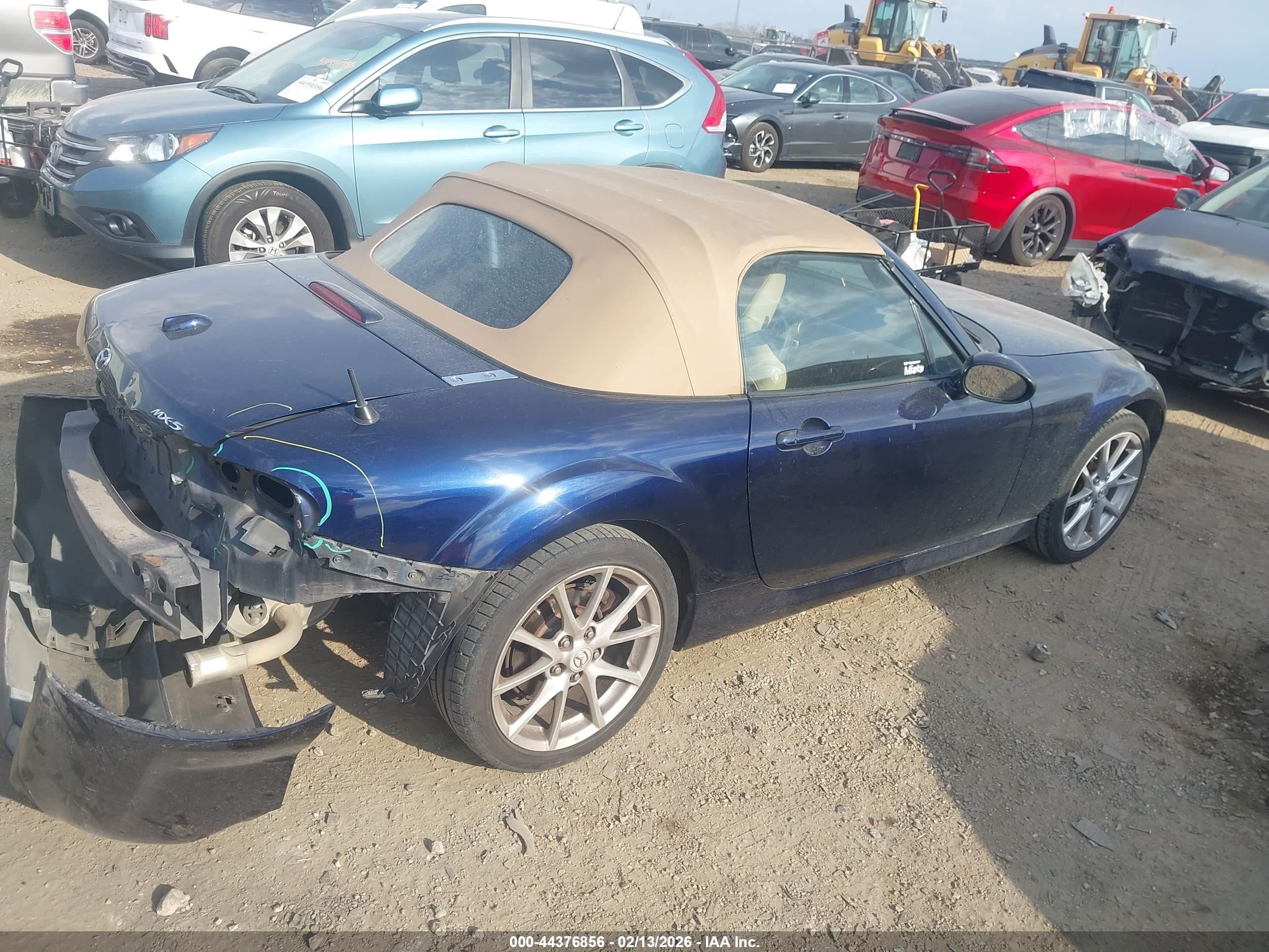 2010 Mazda Mx-5 Miata Grand Touring Blue vin: JM1NC2EF1A0208136