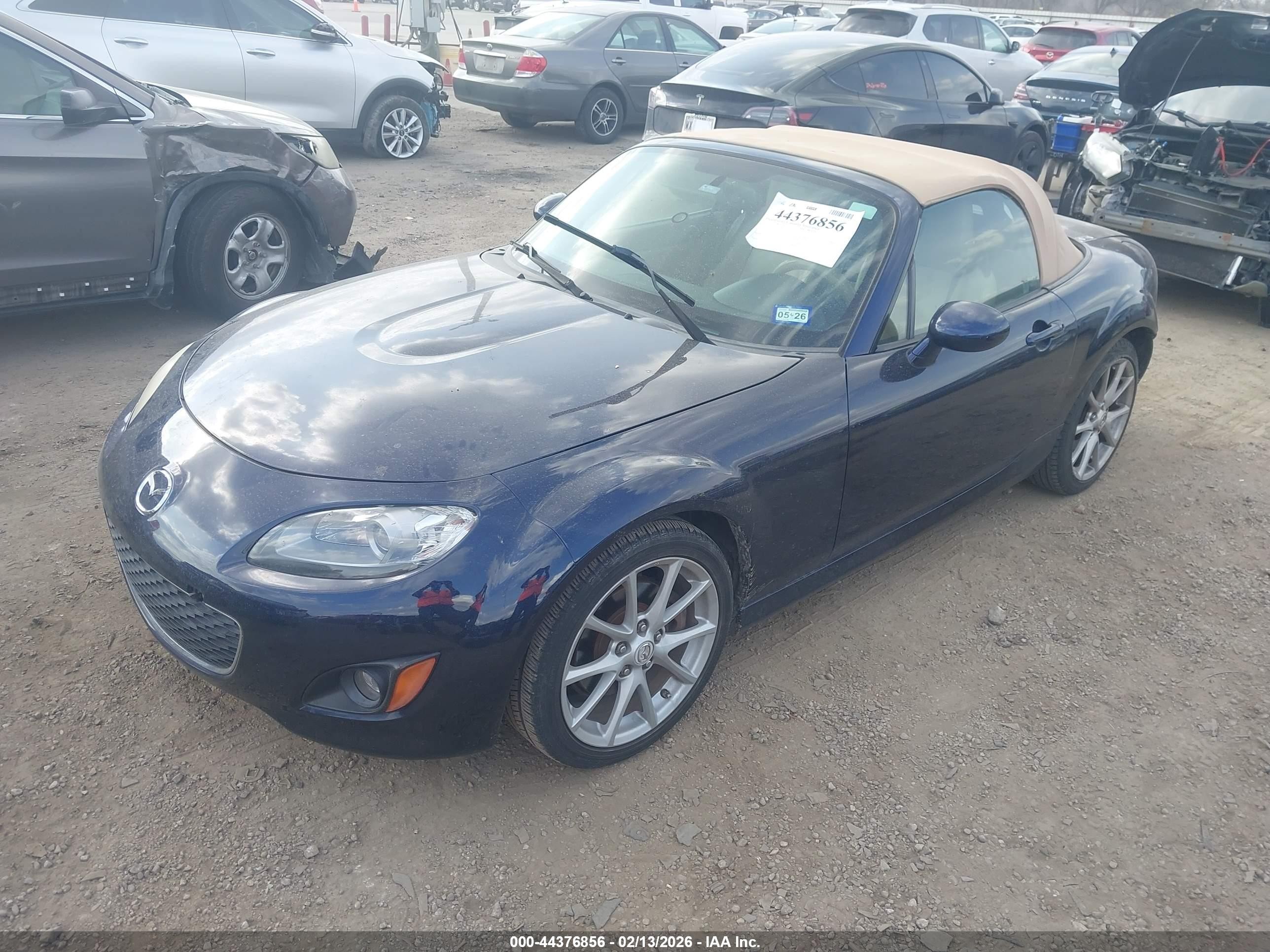 2010 Mazda Mx-5 Miata Grand Touring Blue vin: JM1NC2EF1A0208136