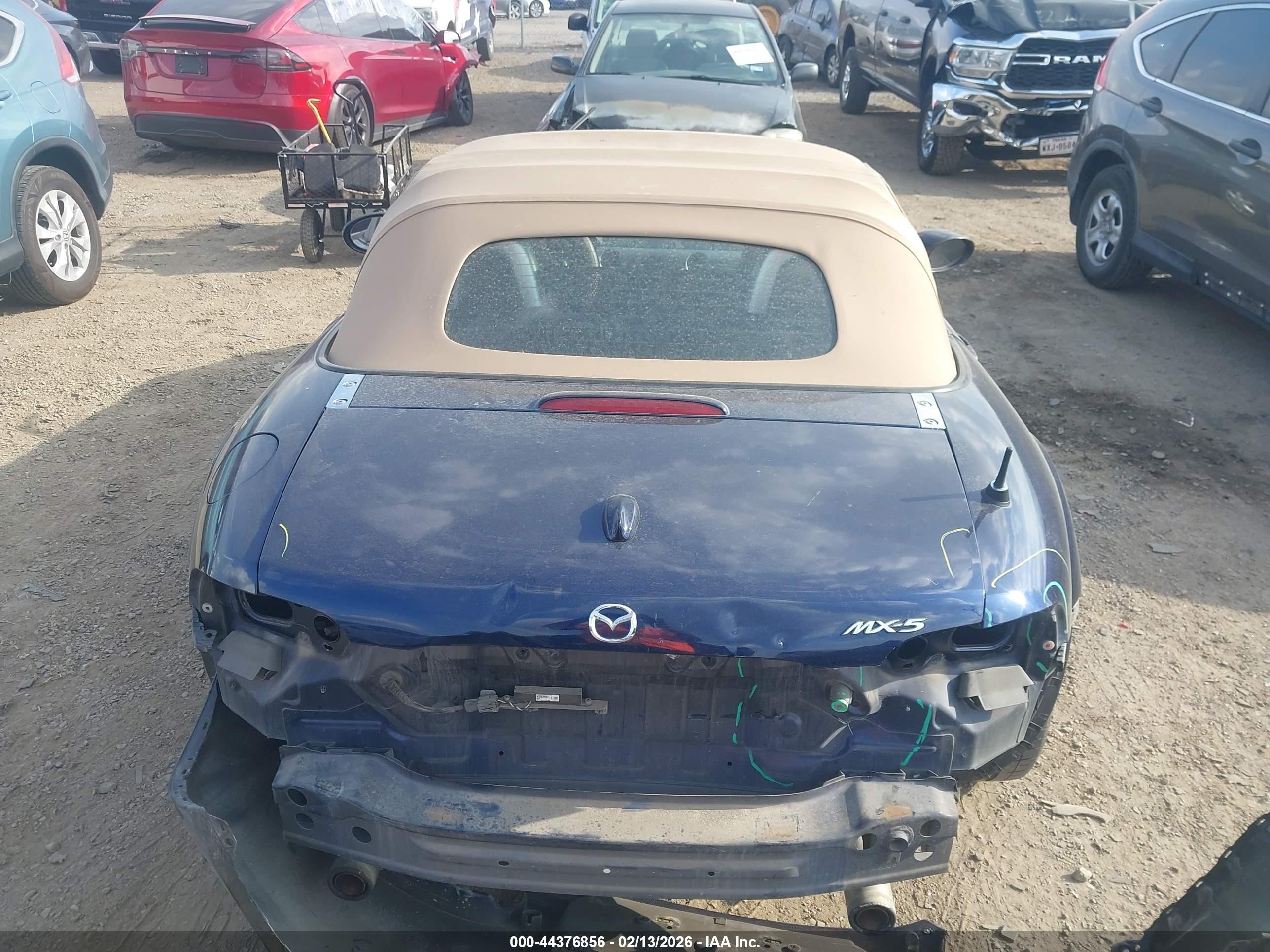 2010 Mazda Mx-5 Miata Grand Touring Blue vin: JM1NC2EF1A0208136