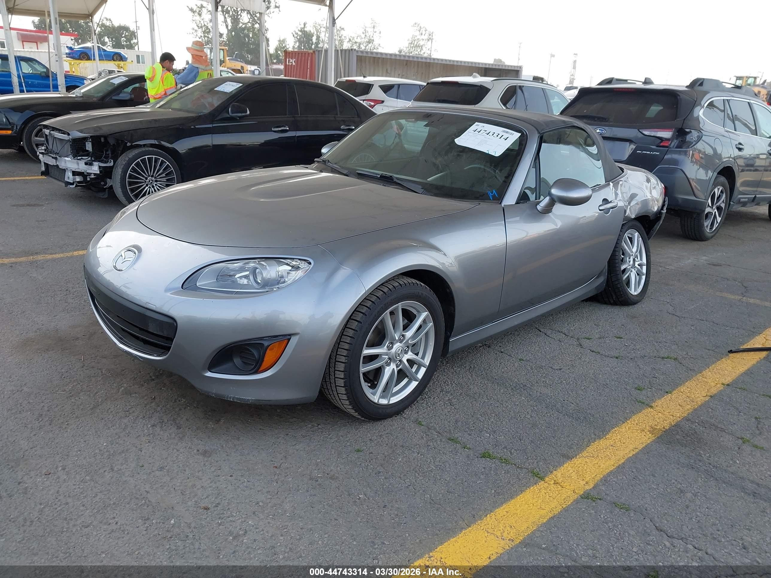 2010 Mazda Mx-5 Miata Sport Silver vin: JM1NC2EF2A0206833