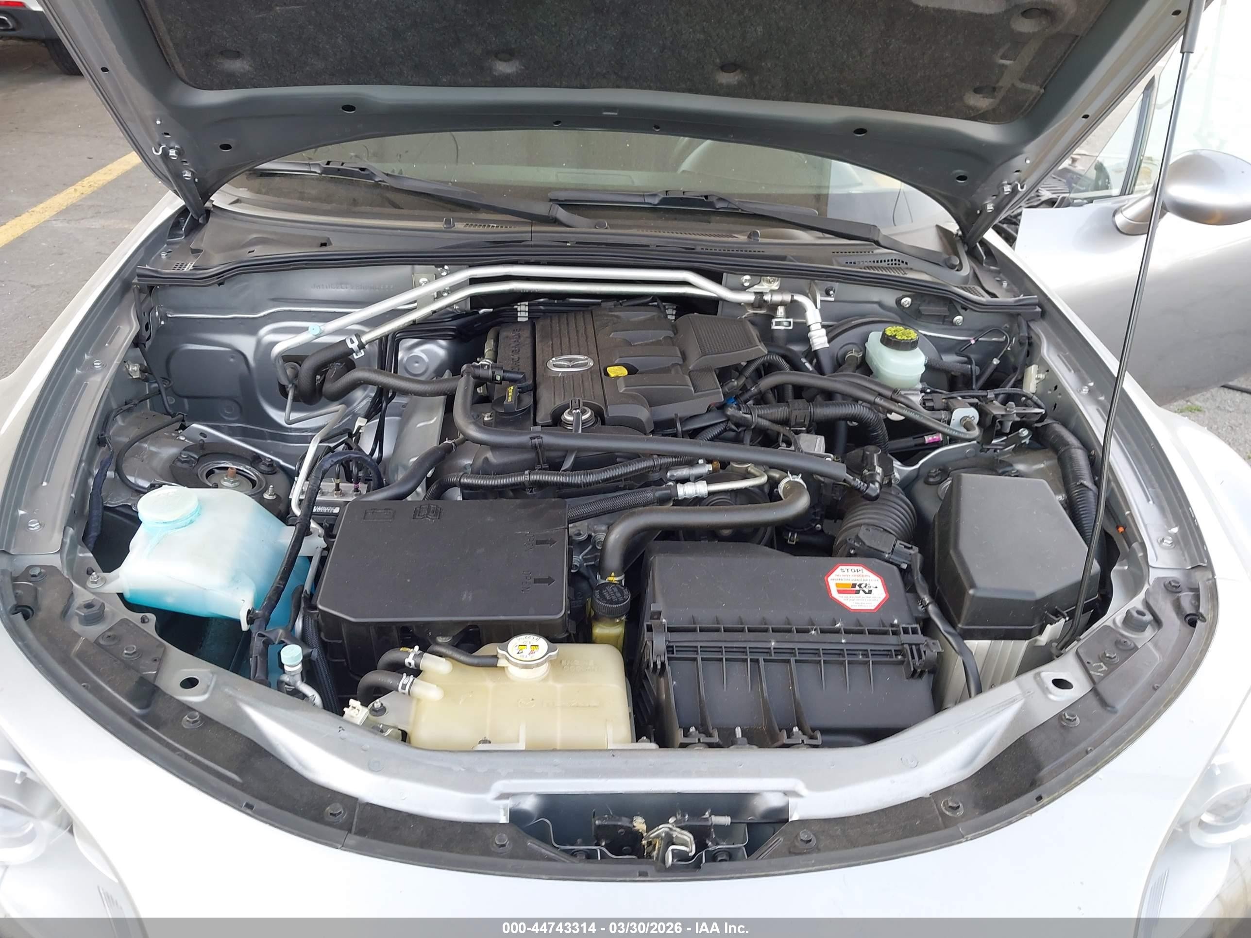 2010 Mazda Mx-5 Miata Sport Silver vin: JM1NC2EF2A0206833
