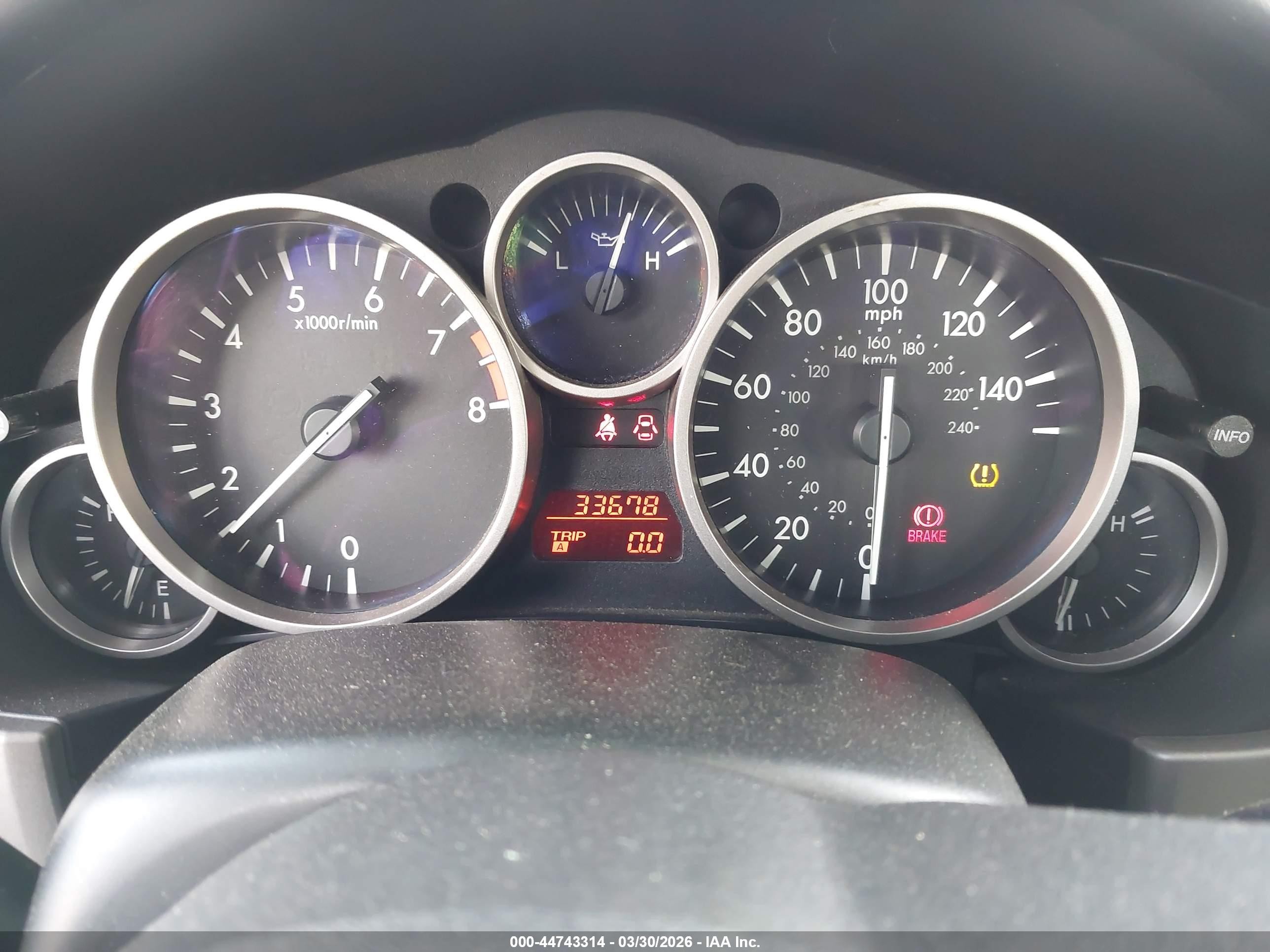 2010 Mazda Mx-5 Miata Sport Silver vin: JM1NC2EF2A0206833