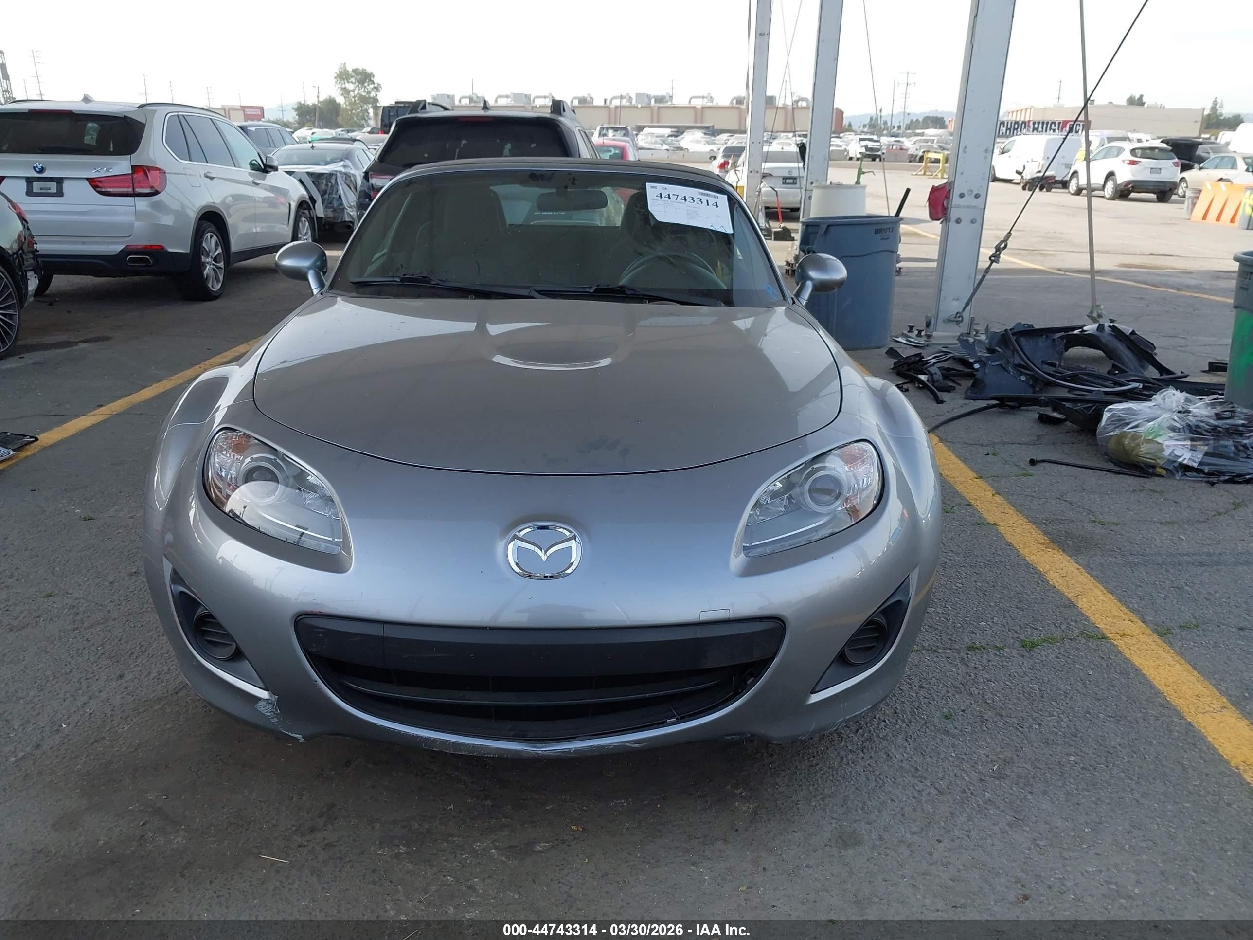 2010 Mazda Mx-5 Miata Sport Silver vin: JM1NC2EF2A0206833