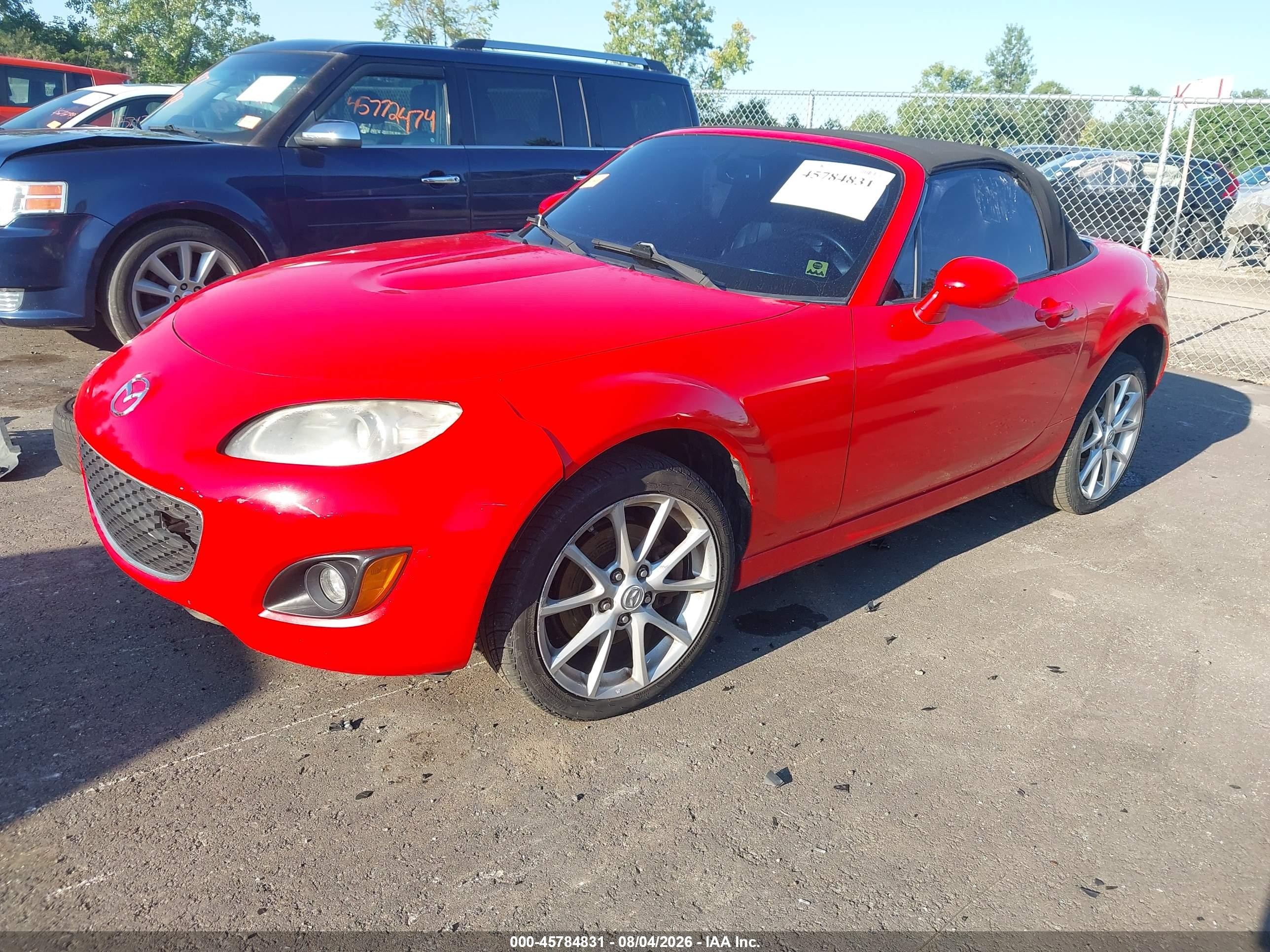 2010 Mazda Mx-5 Miata Grand Touring Red vin: JM1NC2EF7A0212224