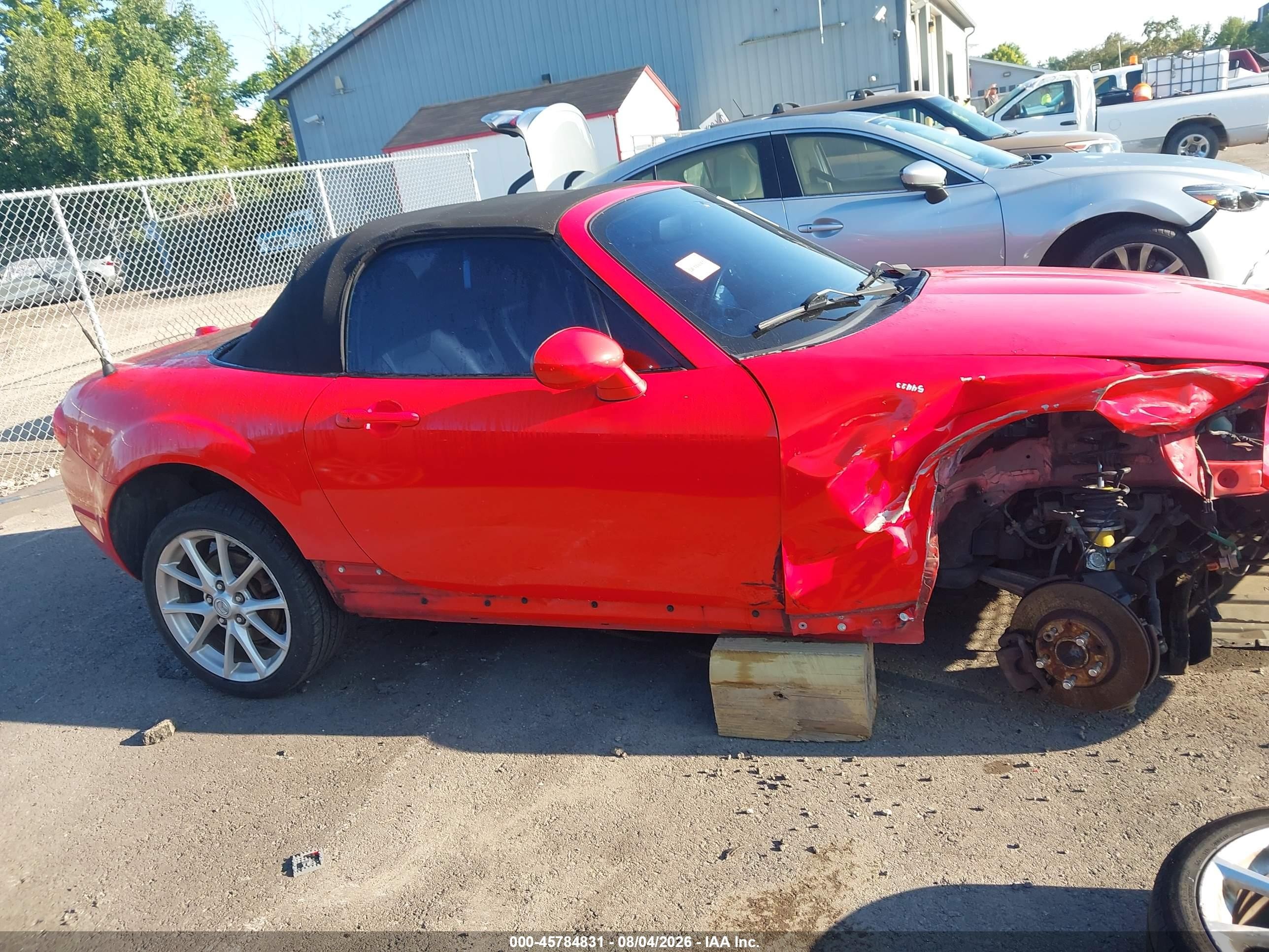 2010 Mazda Mx-5 Miata Grand Touring Red vin: JM1NC2EF7A0212224