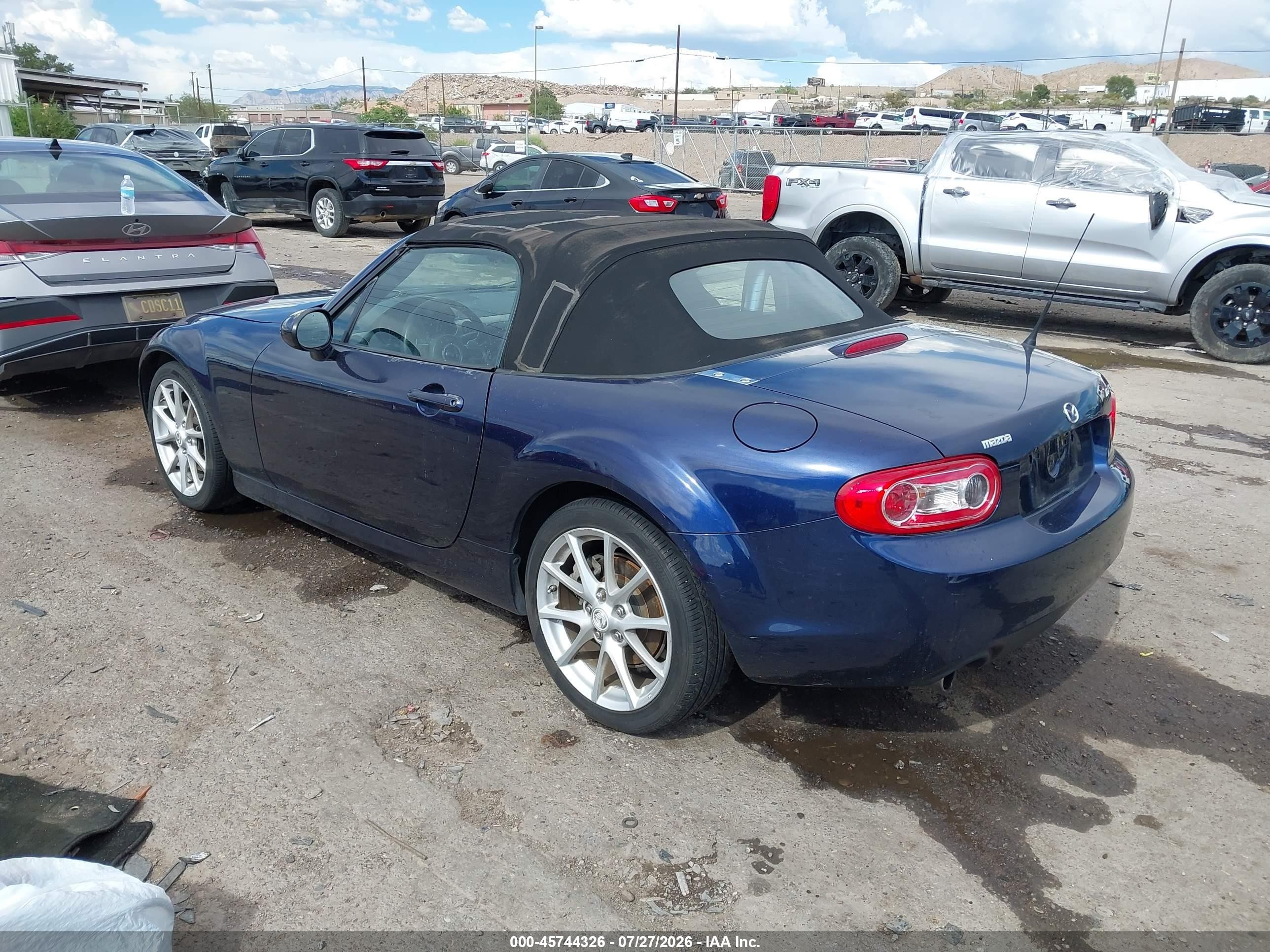 2010 Mazda Mx-5 Miata Touring Blue vin: JM1NC2EF8A0205878