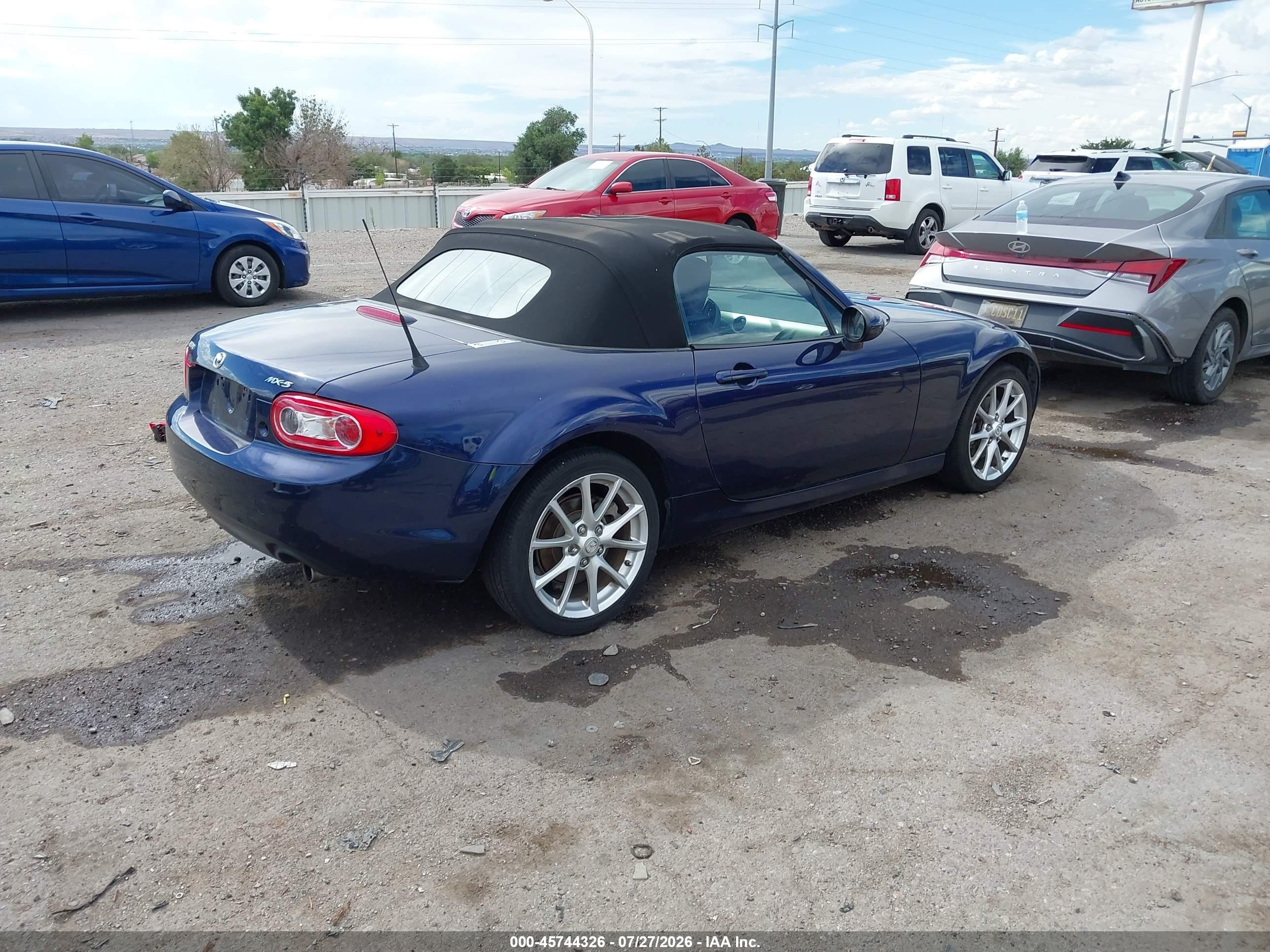 2010 Mazda Mx-5 Miata Touring Blue vin: JM1NC2EF8A0205878