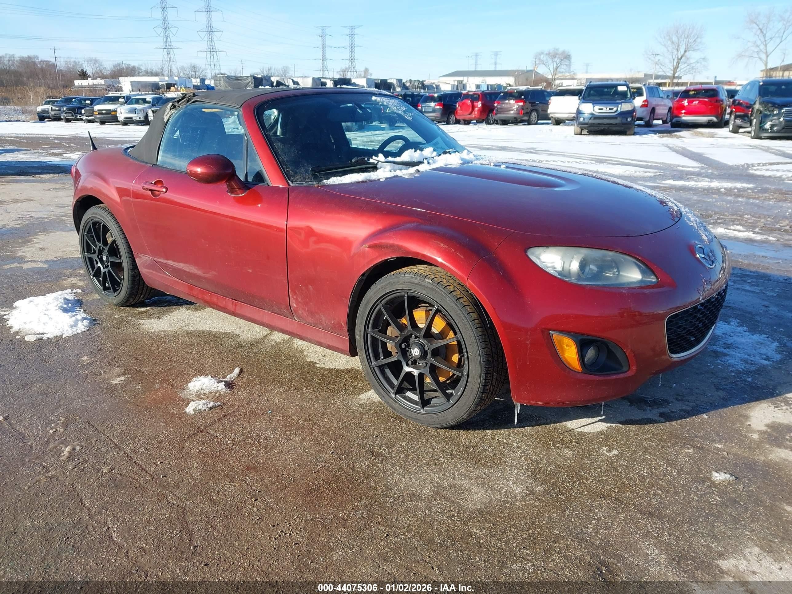 2010 Mazda Mx-5 Miata Touring Темно-бордовый vin: JM1NC2EF8A0208747