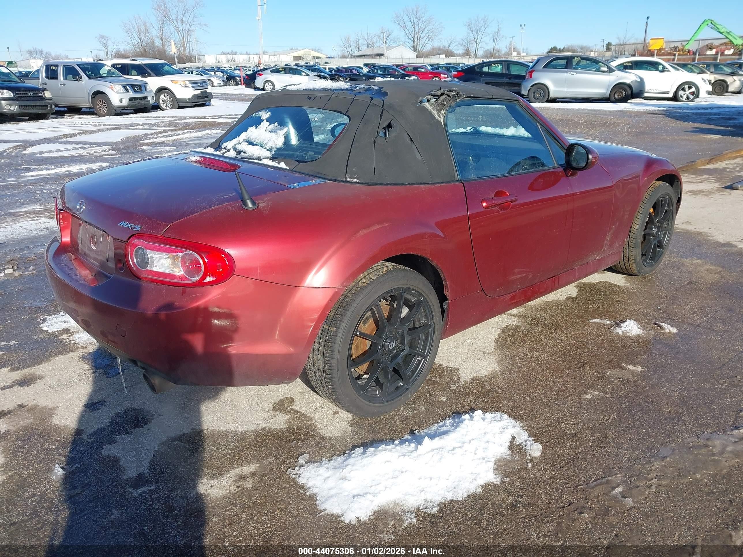 2010 Mazda Mx-5 Miata Touring Maroon vin: JM1NC2EF8A0208747
