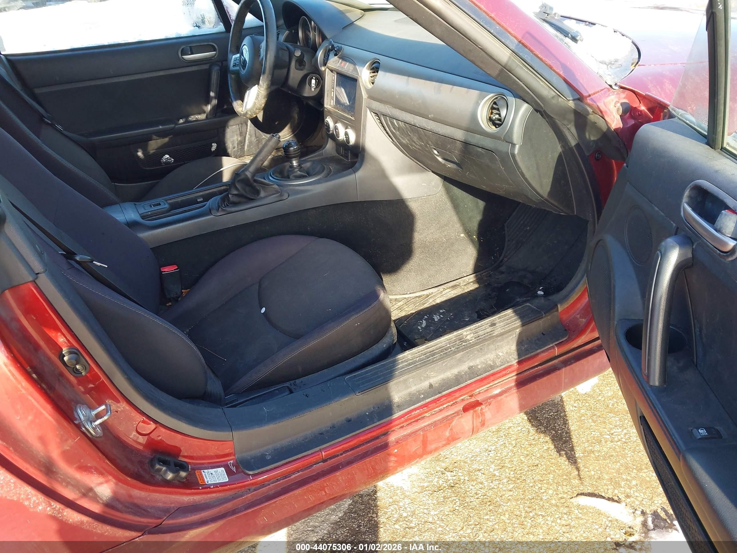 2010 Mazda Mx-5 Miata Touring Maroon vin: JM1NC2EF8A0208747