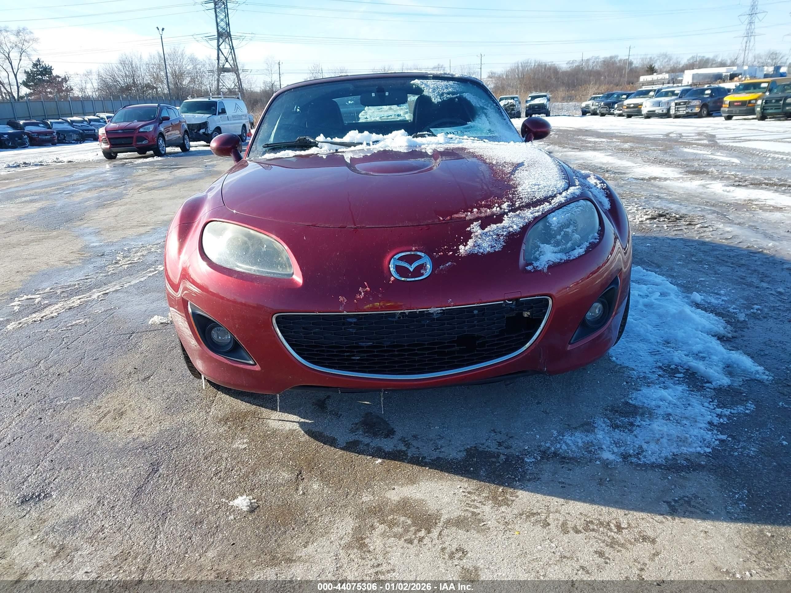 2010 Mazda Mx-5 Miata Touring Maroon vin: JM1NC2EF8A0208747