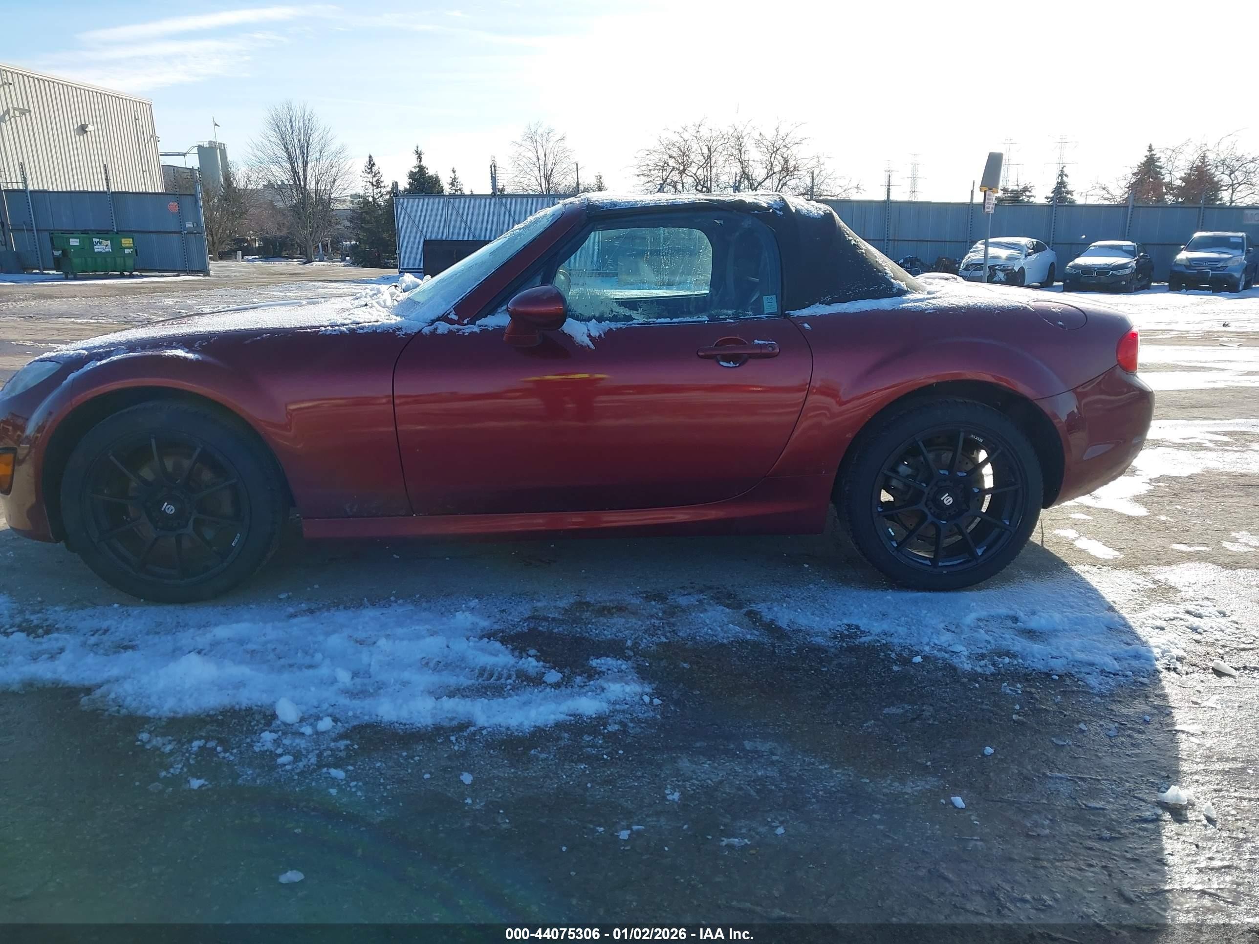 2010 Mazda Mx-5 Miata Touring Maroon vin: JM1NC2EF8A0208747