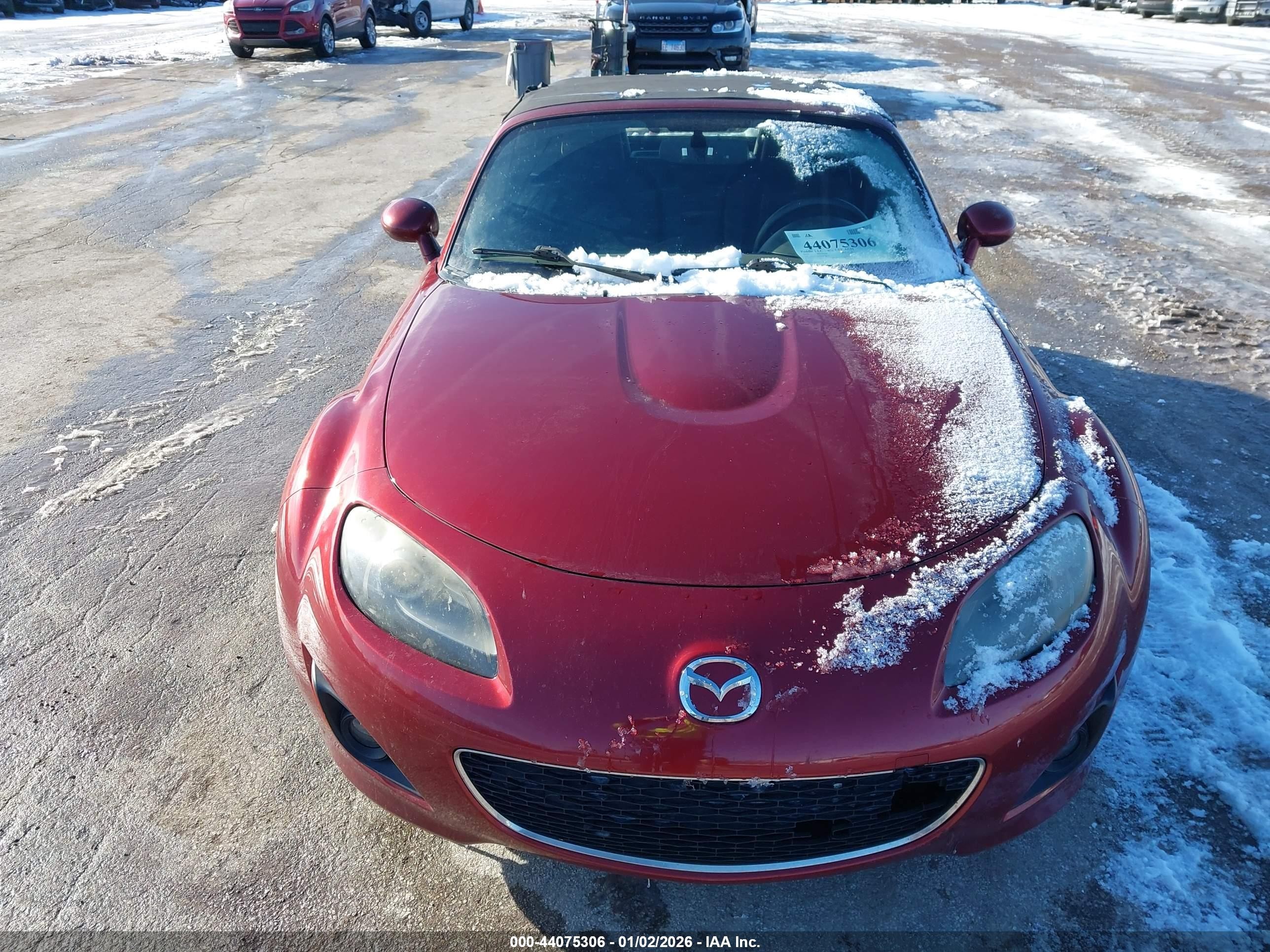 2010 Mazda Mx-5 Miata Touring Maroon vin: JM1NC2EF8A0208747