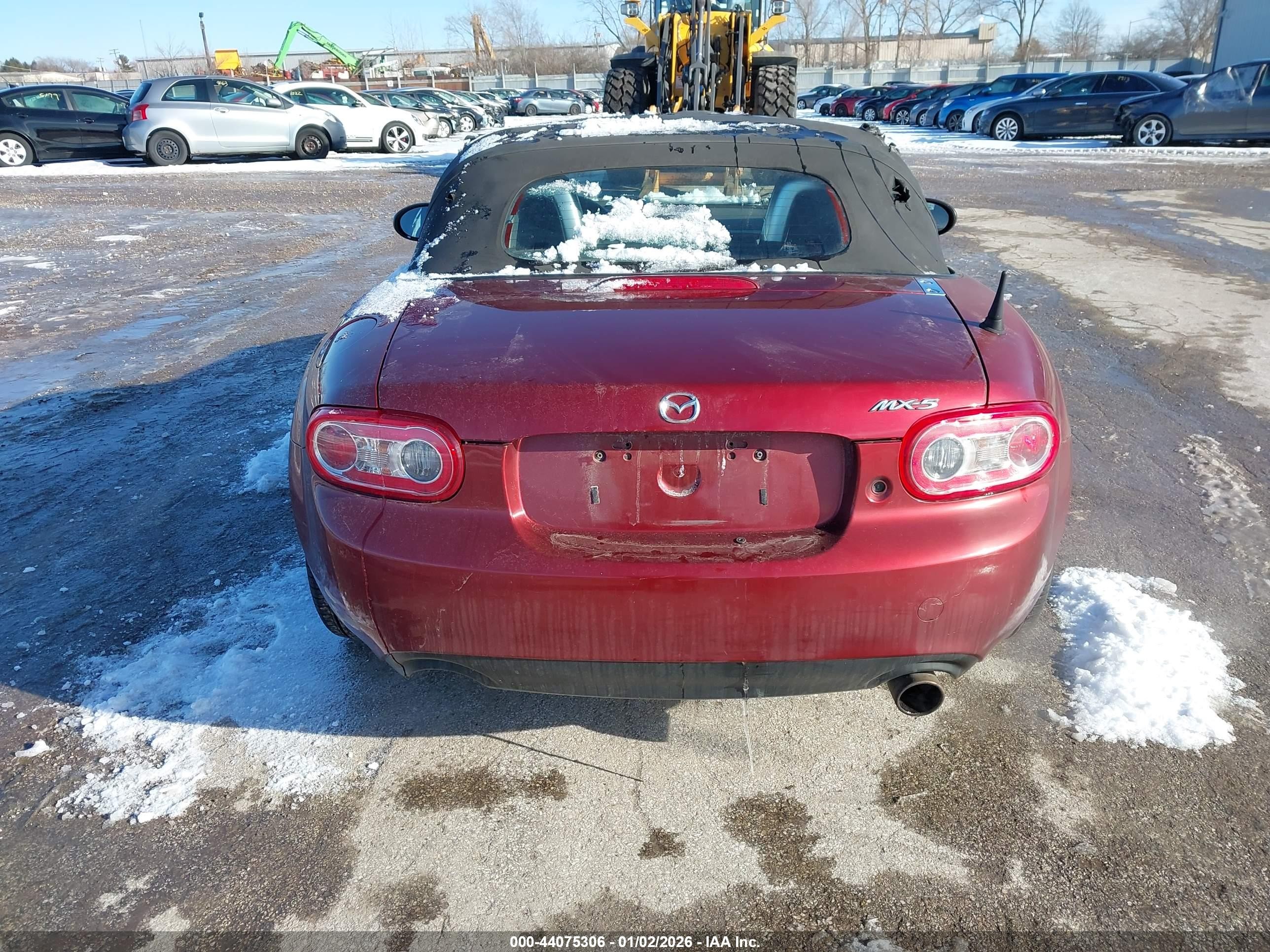 2010 Mazda Mx-5 Miata Touring Maroon vin: JM1NC2EF8A0208747