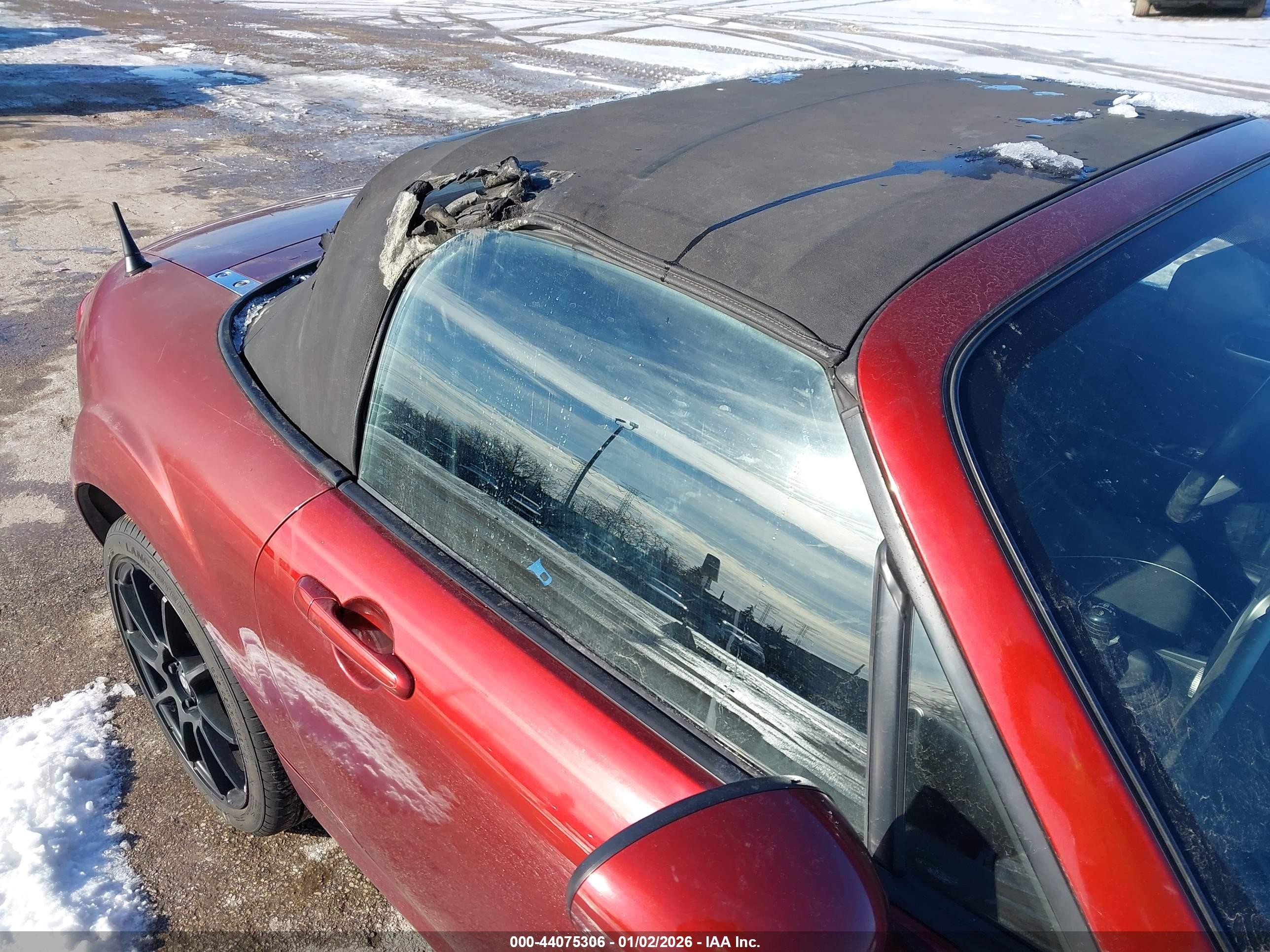 2010 Mazda Mx-5 Miata Touring Maroon vin: JM1NC2EF8A0208747