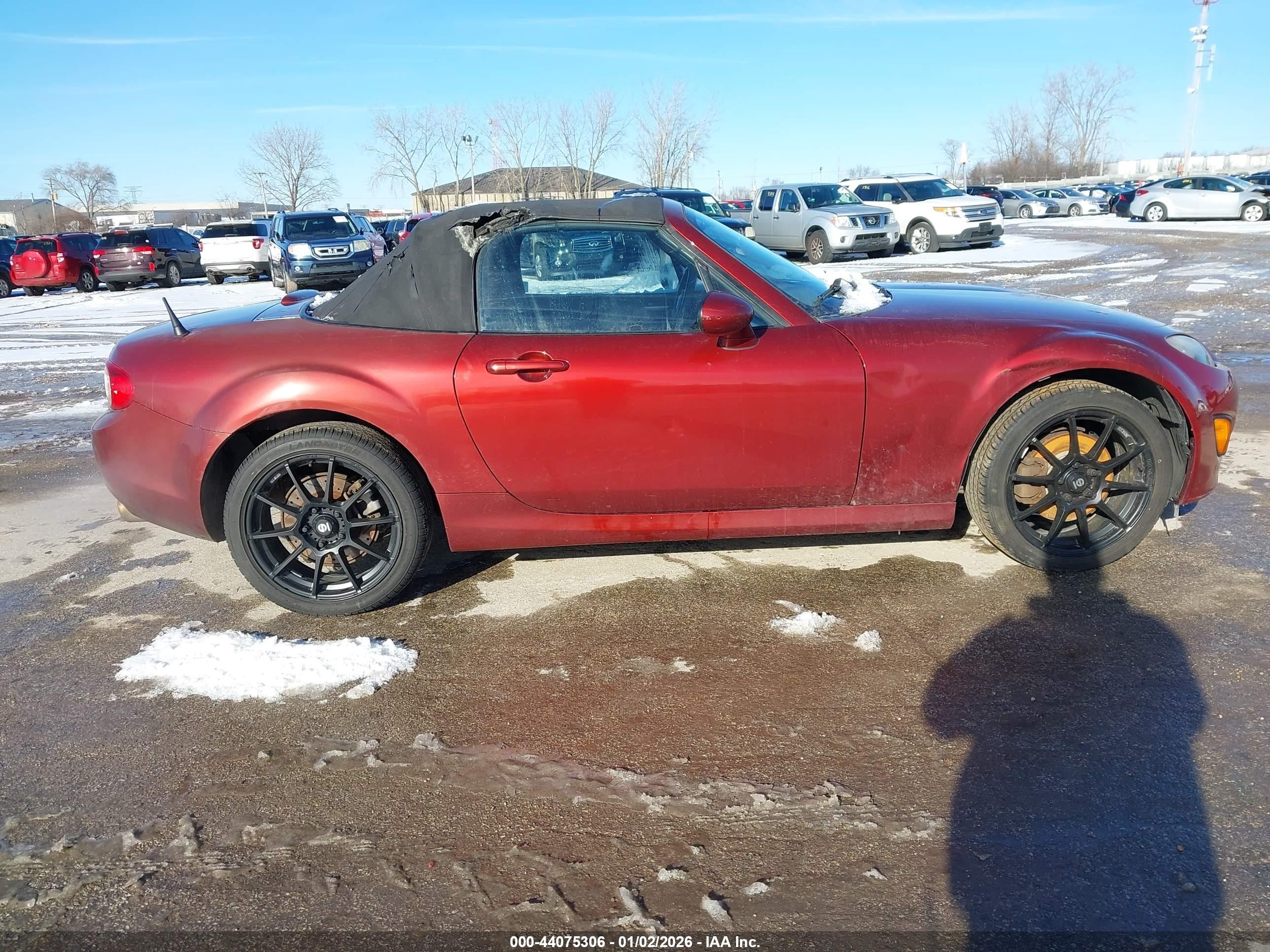 2010 Mazda Mx-5 Miata Touring Maroon vin: JM1NC2EF8A0208747