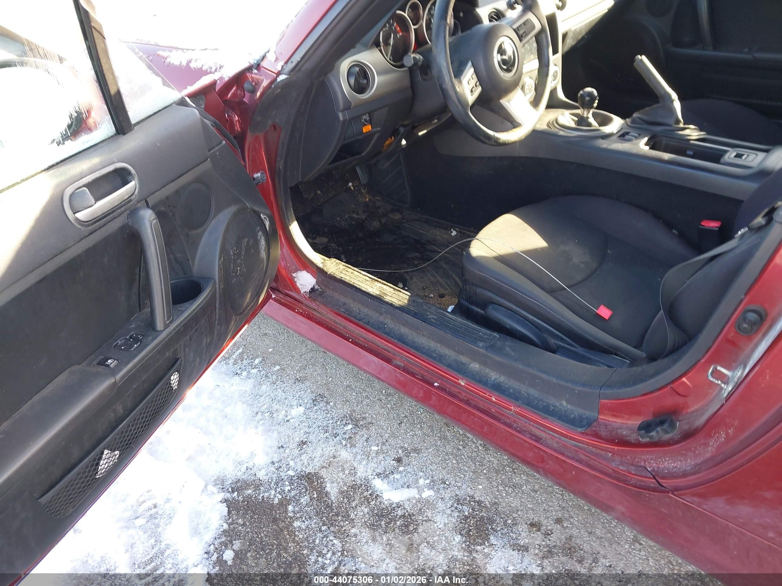 2010 Mazda Mx-5 Miata Touring Maroon vin: JM1NC2EF8A0208747