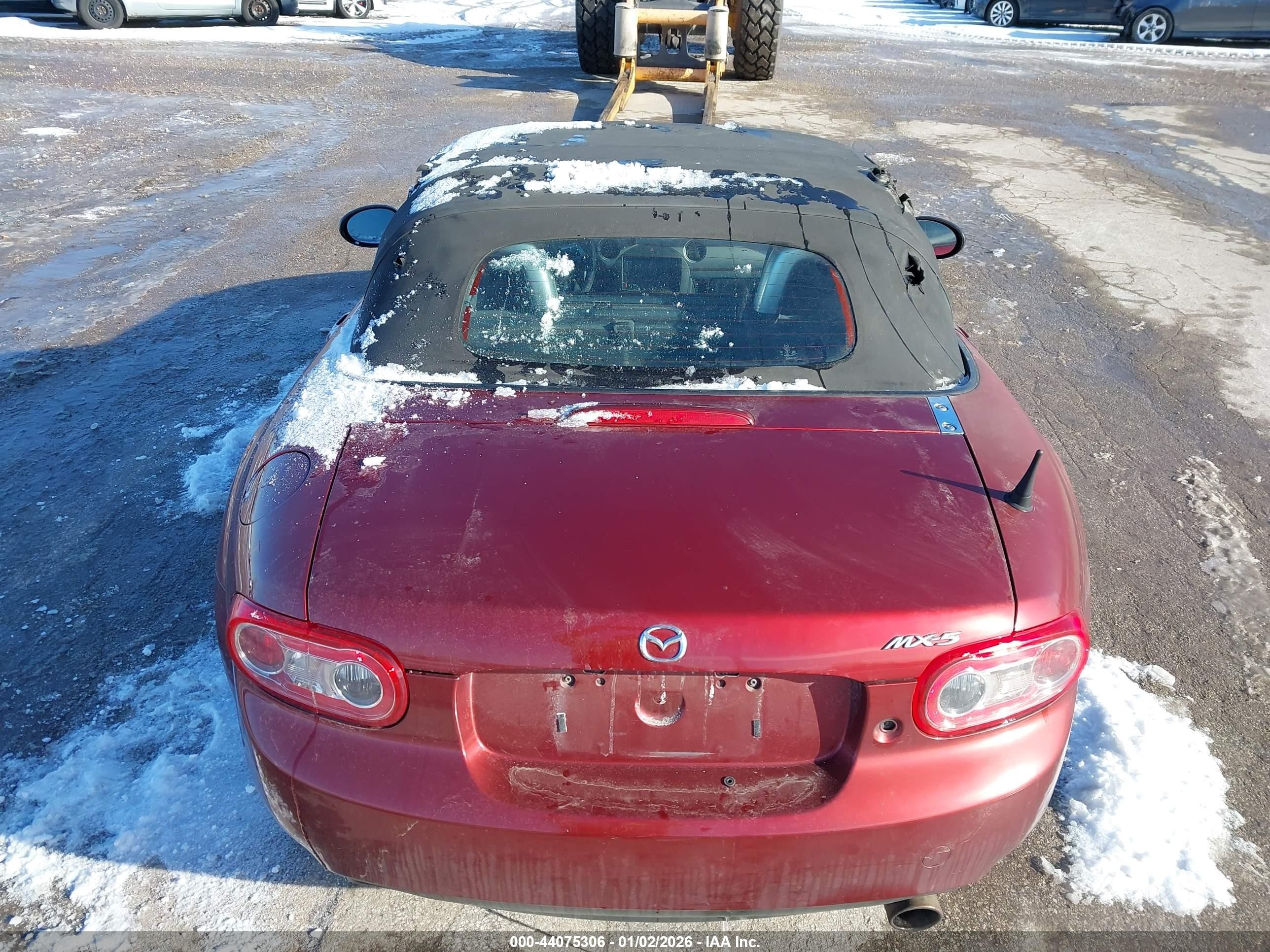 2010 Mazda Mx-5 Miata Touring Maroon vin: JM1NC2EF8A0208747