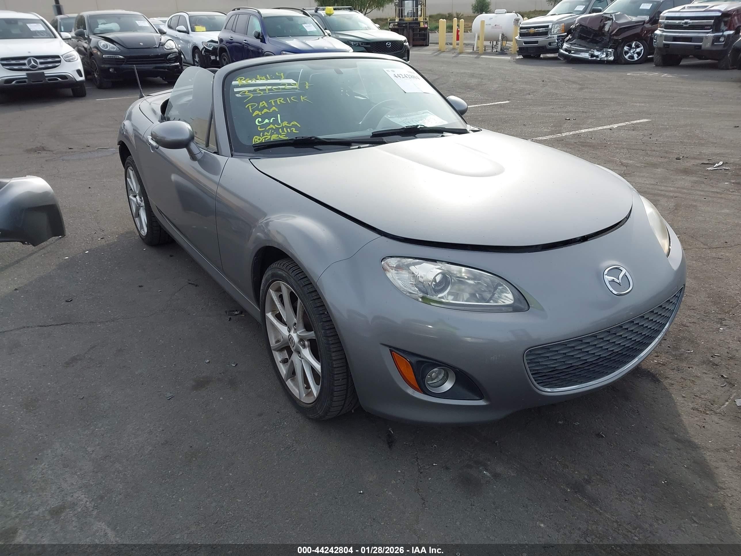 2010 Mazda Mx-5 Miata Touring Silver vin: JM1NC2FF0A0205744
