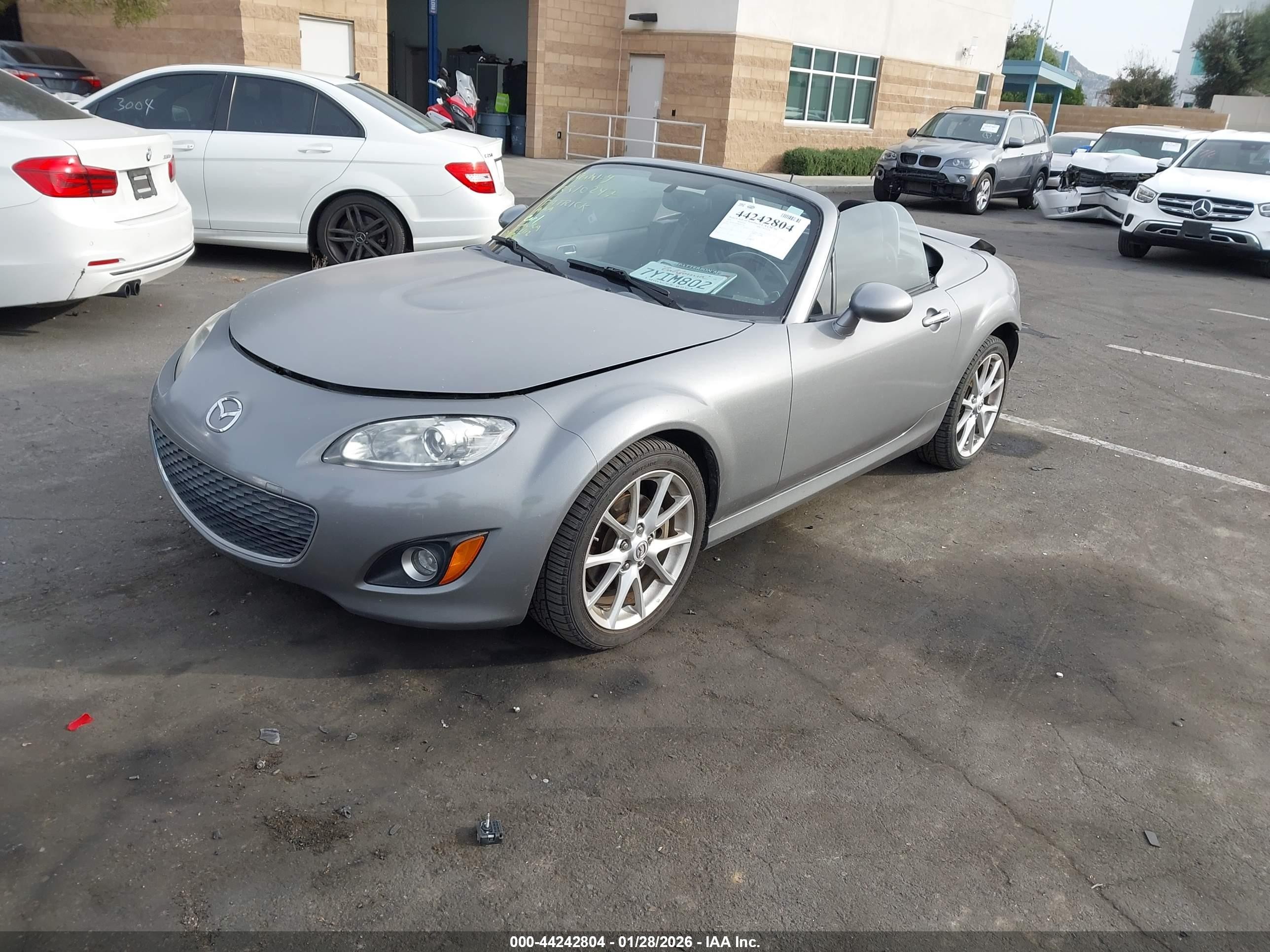 2010 Mazda Mx-5 Miata Touring Silver vin: JM1NC2FF0A0205744