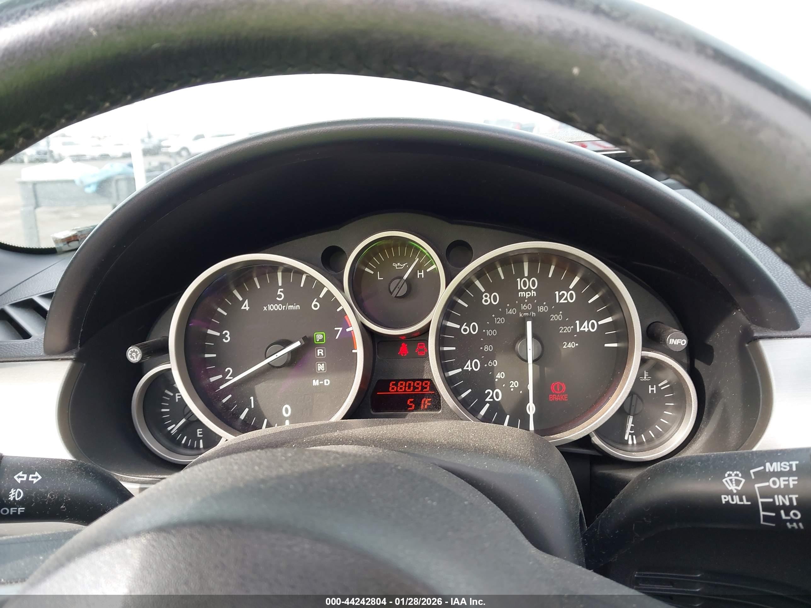 2010 Mazda Mx-5 Miata Touring Silver vin: JM1NC2FF0A0205744
