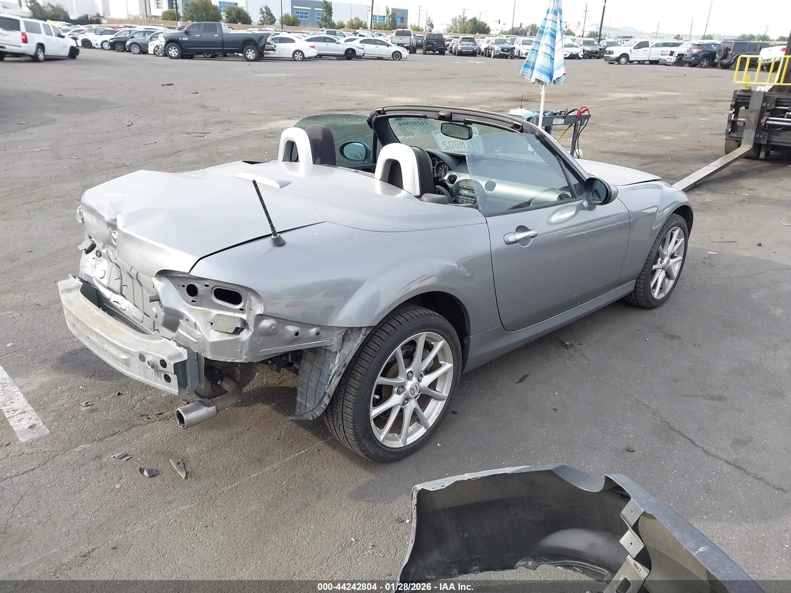2010 Mazda Mx-5 Miata Touring Silver vin: JM1NC2FF0A0205744