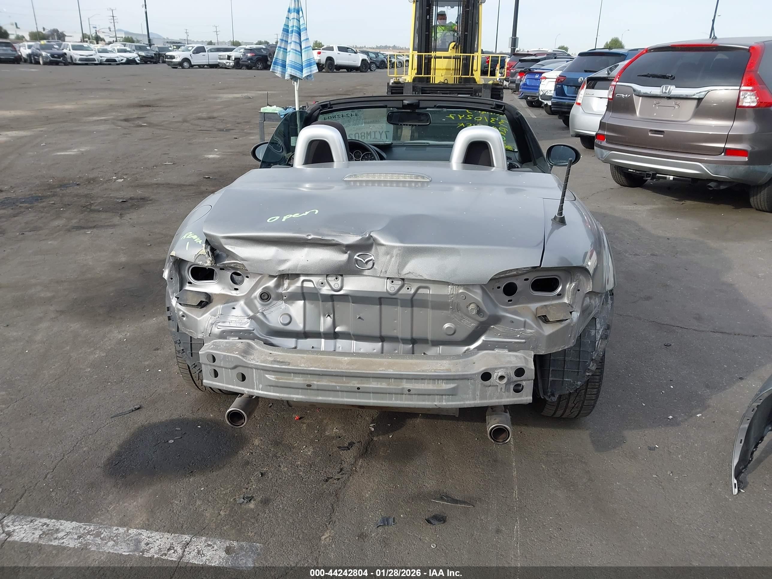 2010 Mazda Mx-5 Miata Touring Silver vin: JM1NC2FF0A0205744