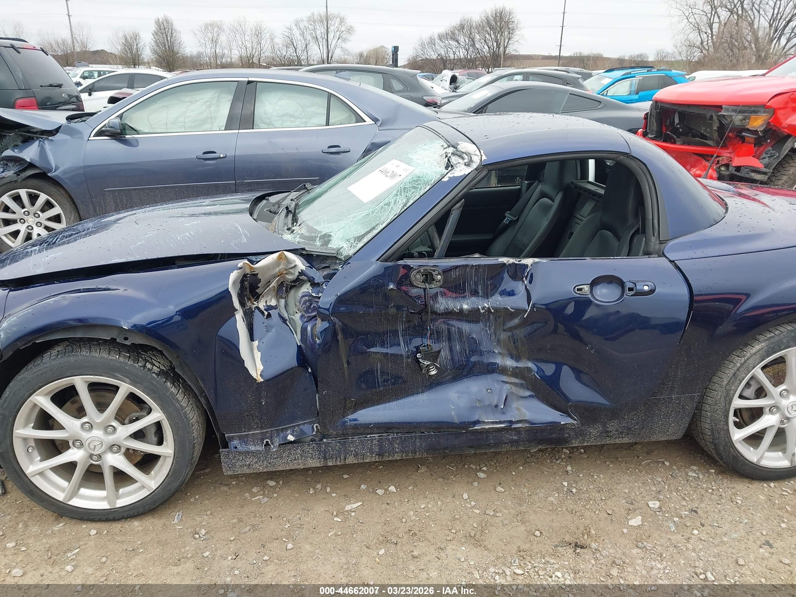 2010 Mazda Mx-5 Miata Touring Blue vin: JM1NC2FF1A0212136