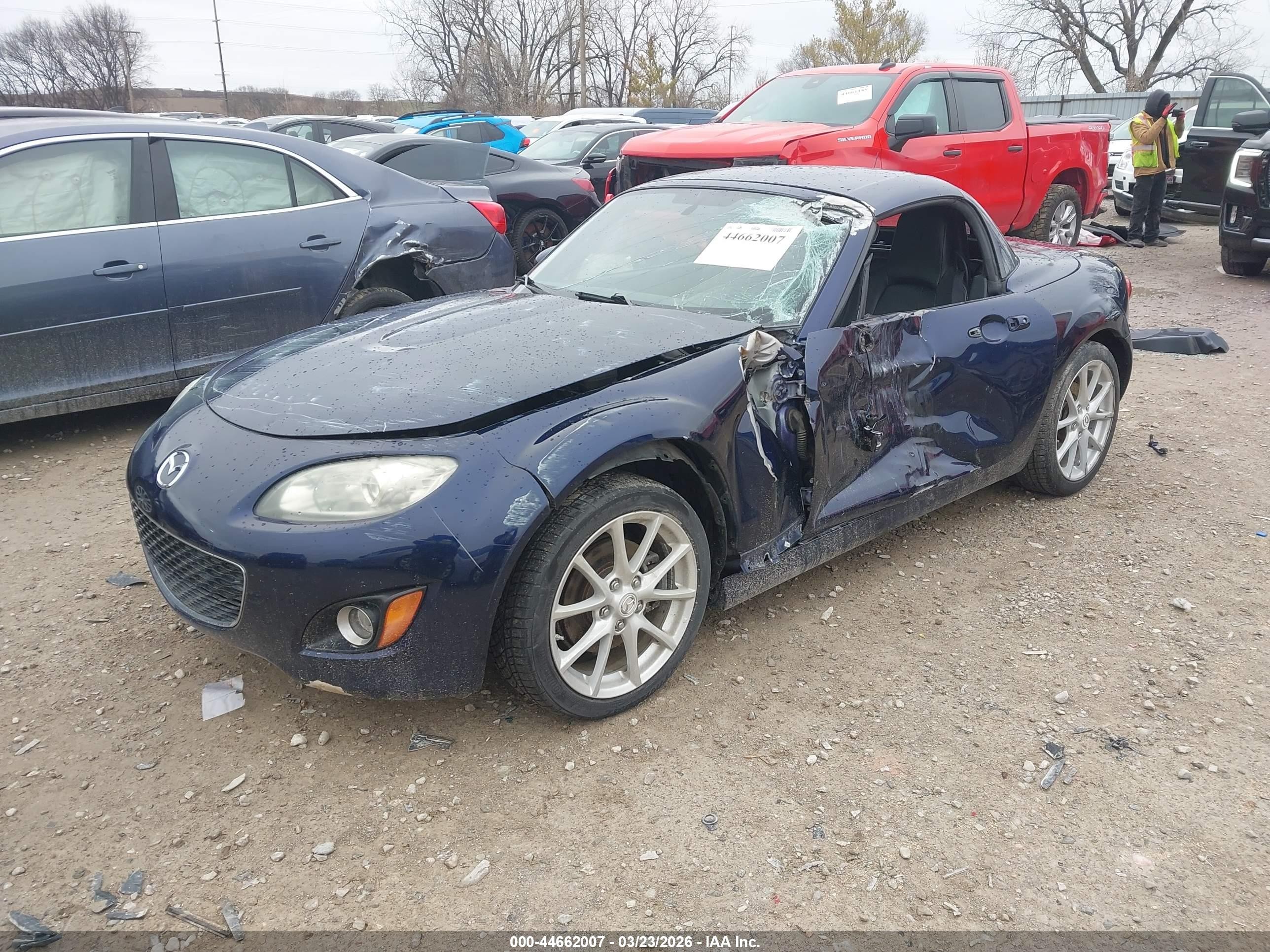 2010 Mazda Mx-5 Miata Touring Blue vin: JM1NC2FF1A0212136