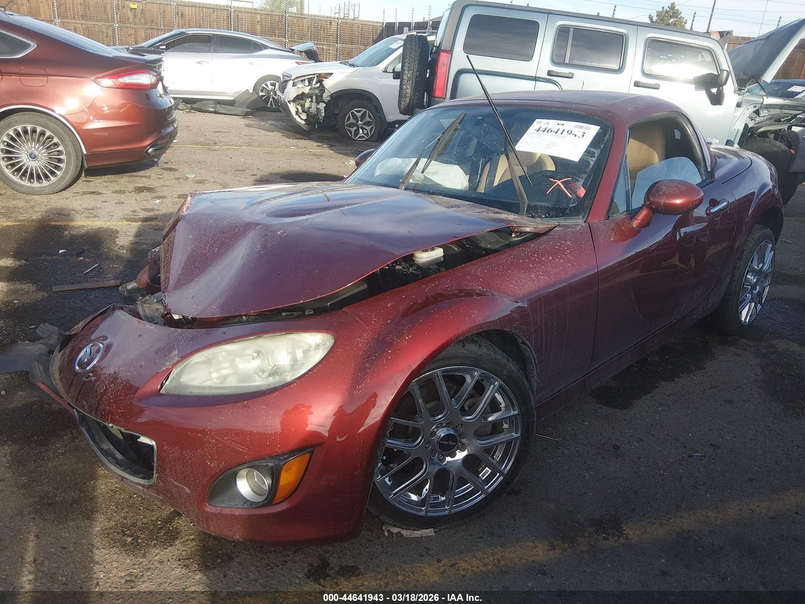 2010 Mazda Mx-5 Miata Grand Touring Red vin: JM1NC2FF3A0206998