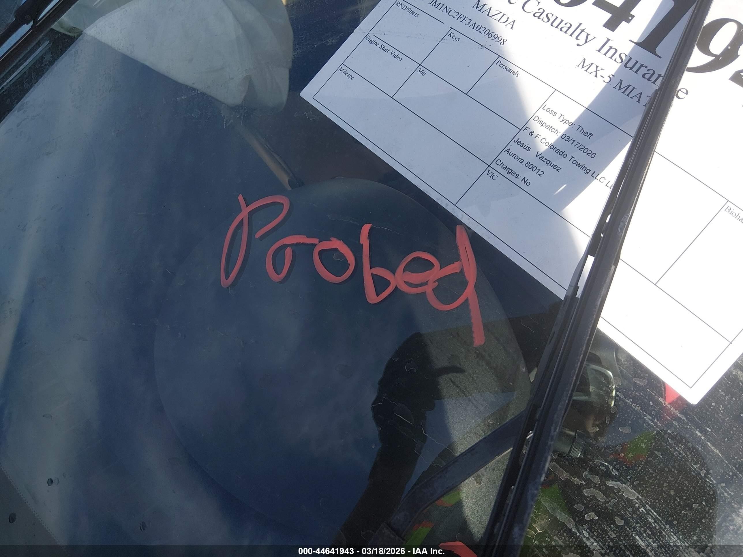 2010 Mazda Mx-5 Miata Grand Touring Red vin: JM1NC2FF3A0206998
