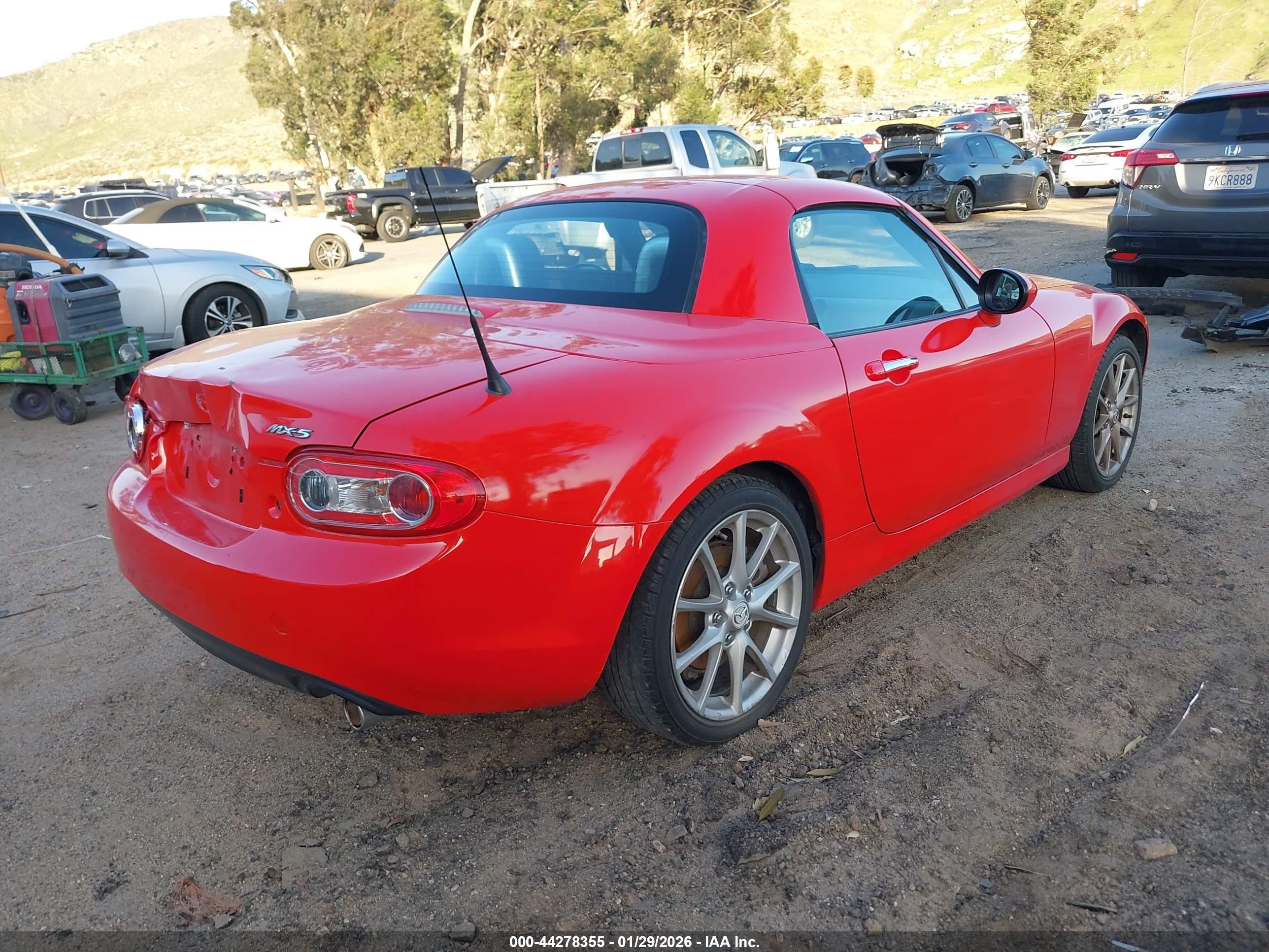 2010 Mazda Mx-5 Miata Touring Red vin: JM1NC2FF4A0206704